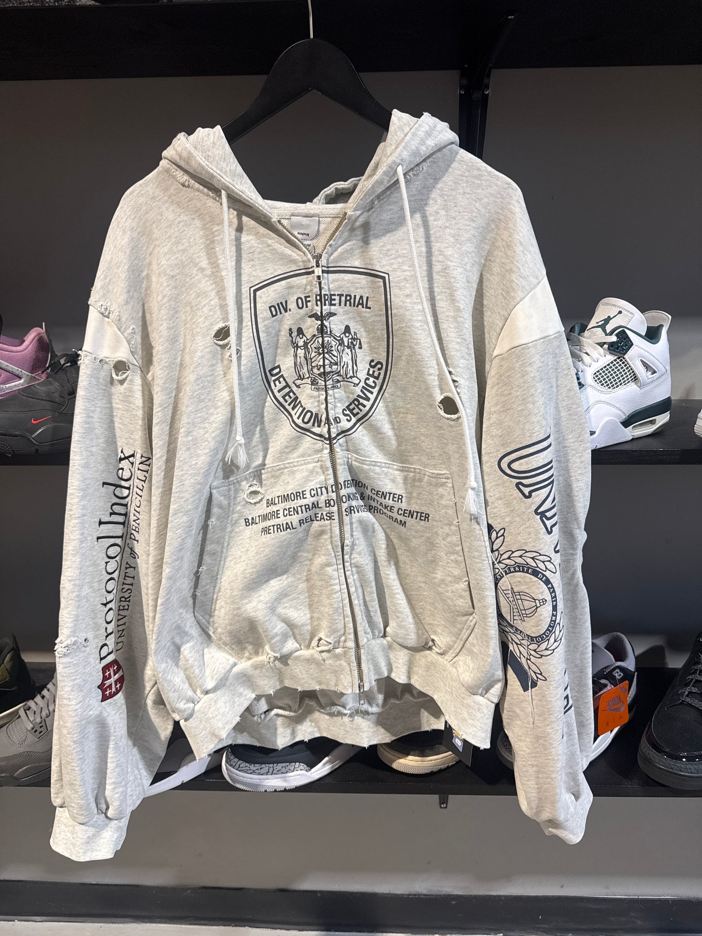 Protocol Index Grey Zip Up Jacket