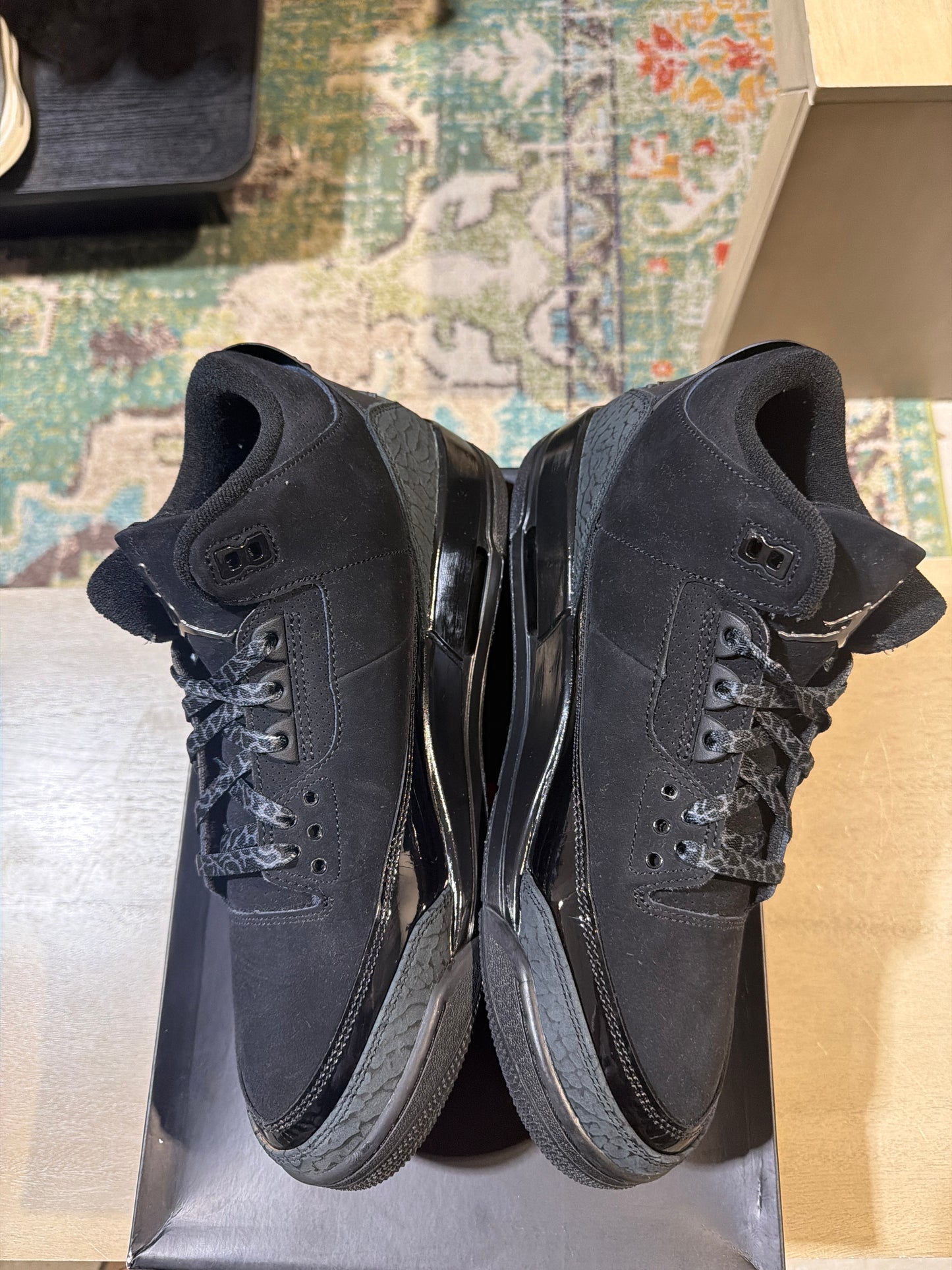 Jordan 3 Black Cat Used Sz 11