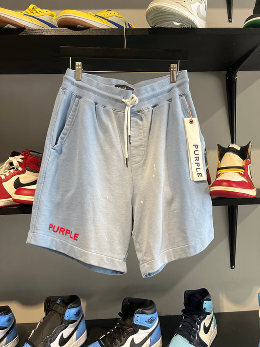 Purple Brand Blue SweatShorts
