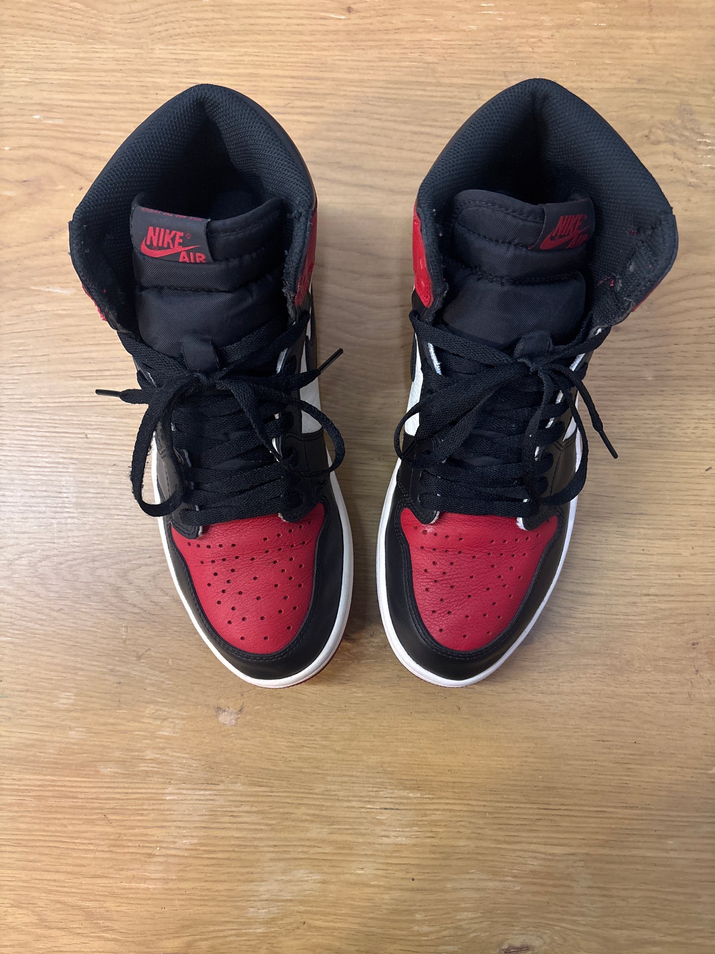 Jordan1 bred toe used 10.5