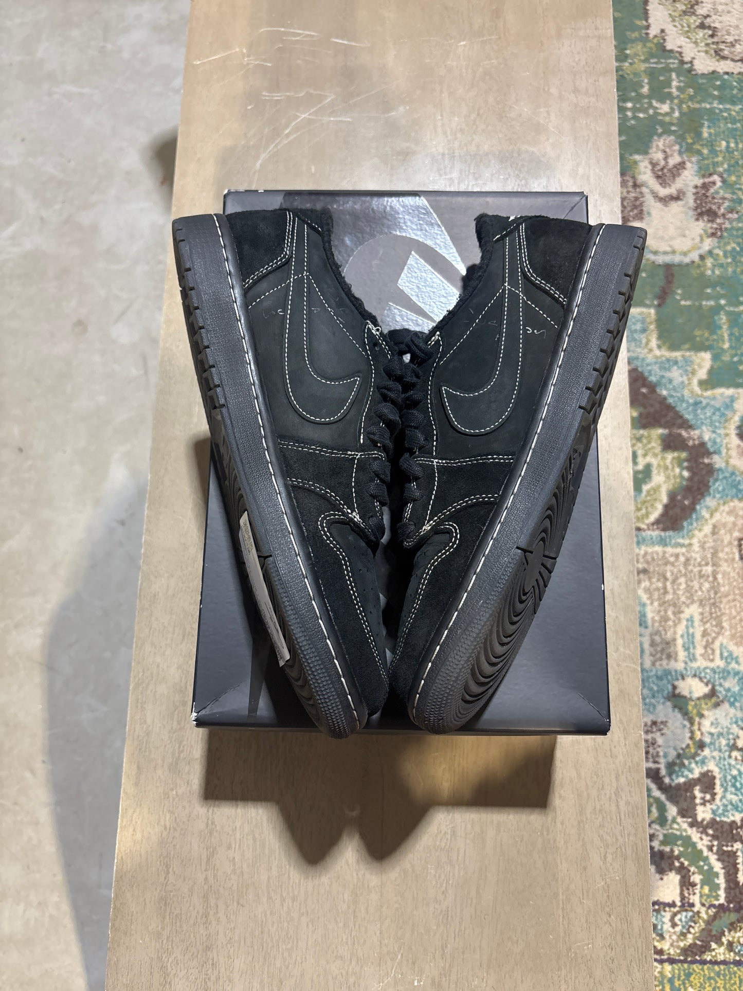Jordan 1 Travis Scott Black Phantom Used Sz 10.5