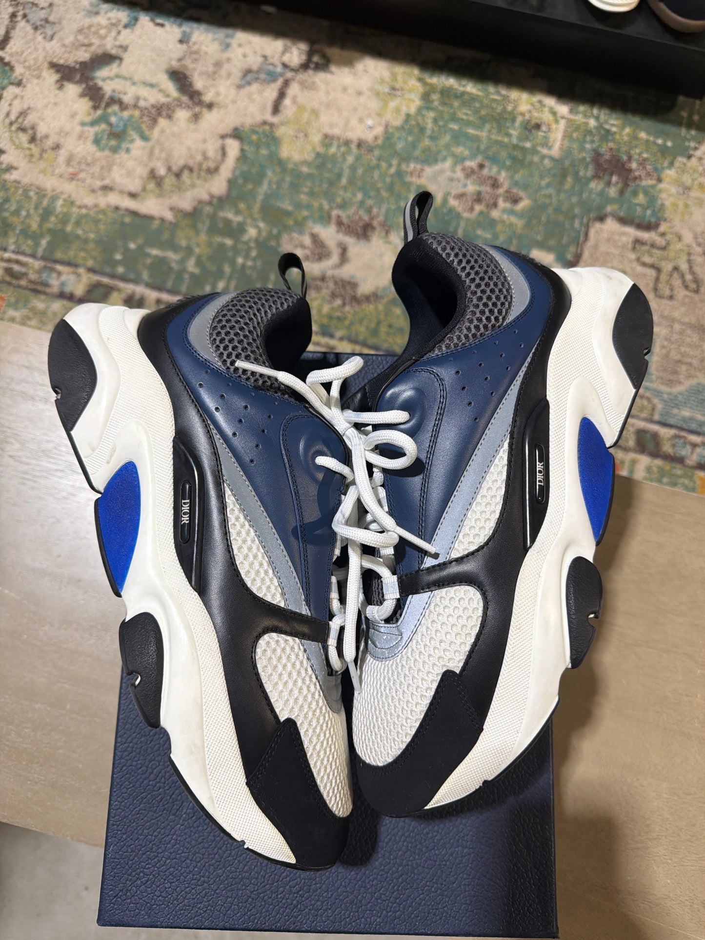 Dior B22 Navy/Black/White Used Sz 12