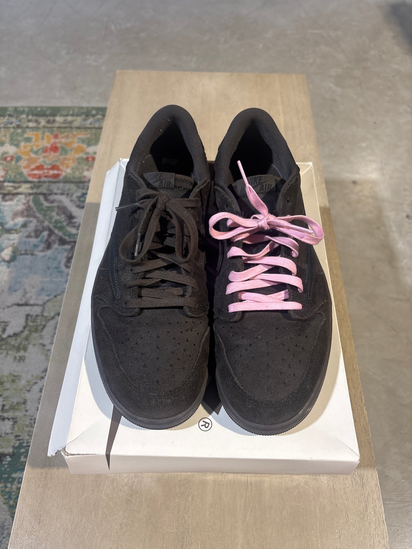 Jordan 1 Travis Scott Velvet Brown Used Sz 12 (2)
