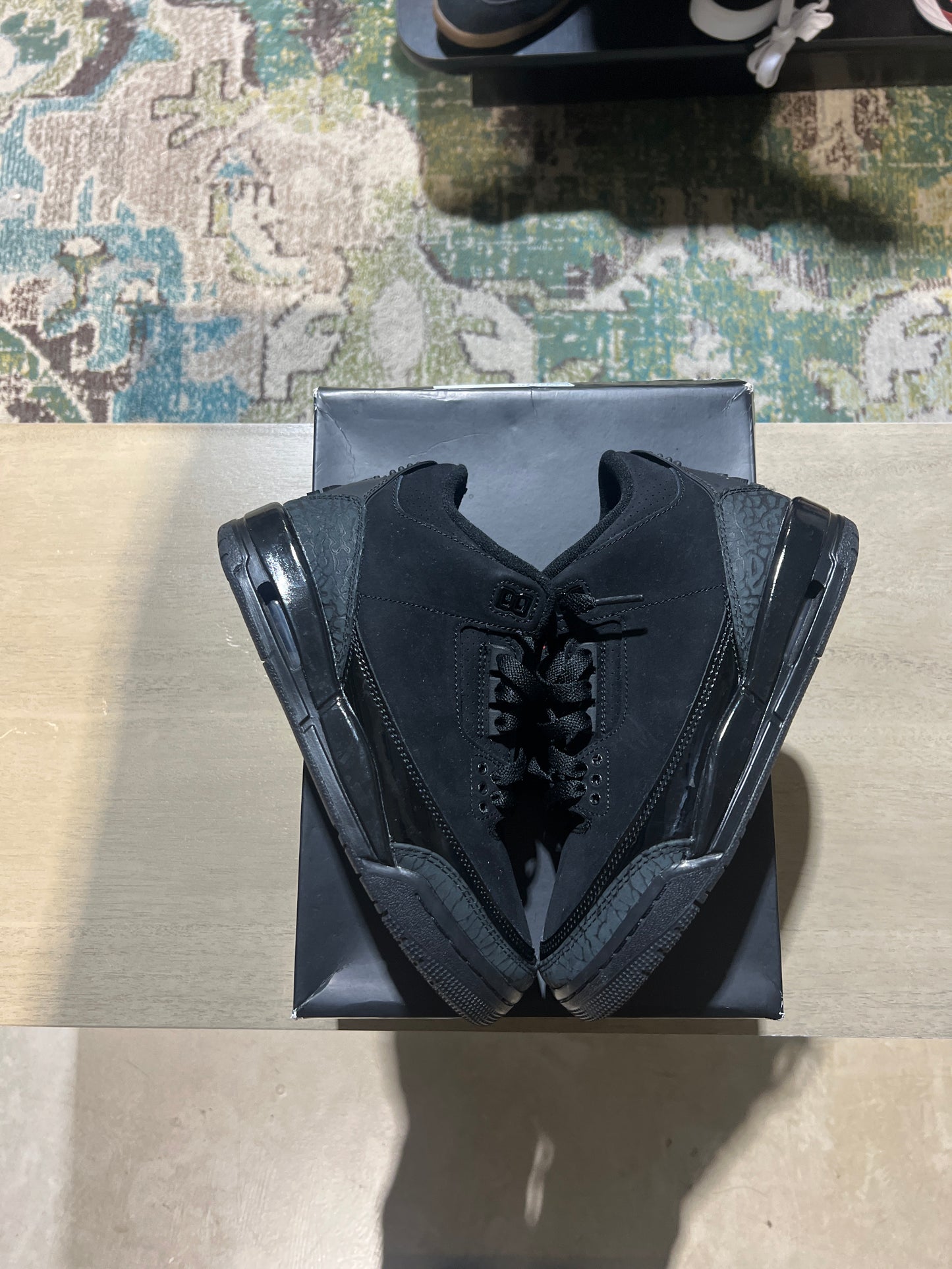 Jordan 3 black cat used sz 5Y