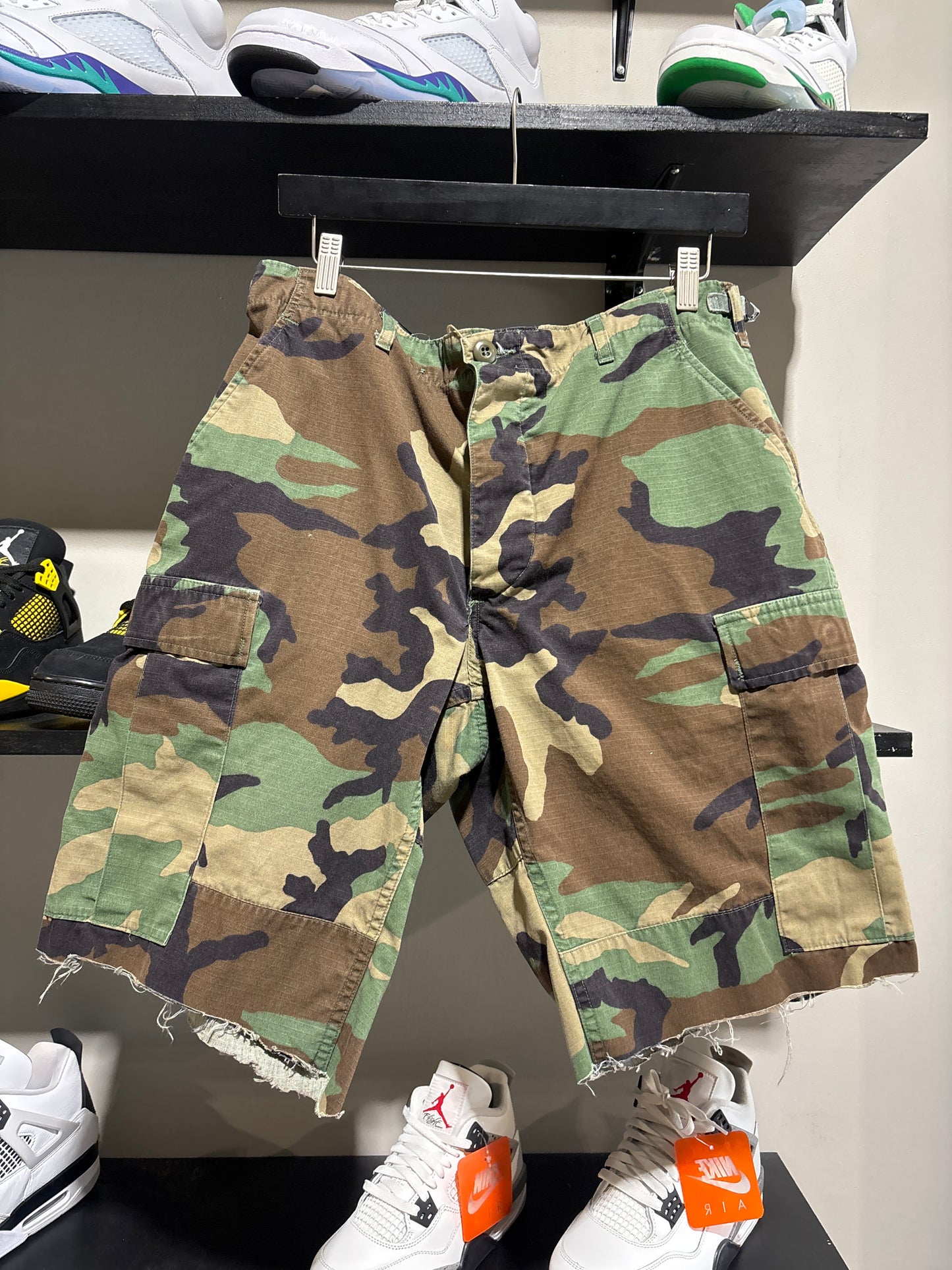 vintage army camo shorts 2