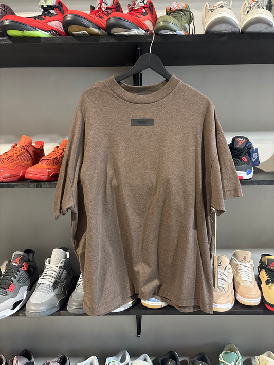 essentials heather wood tee