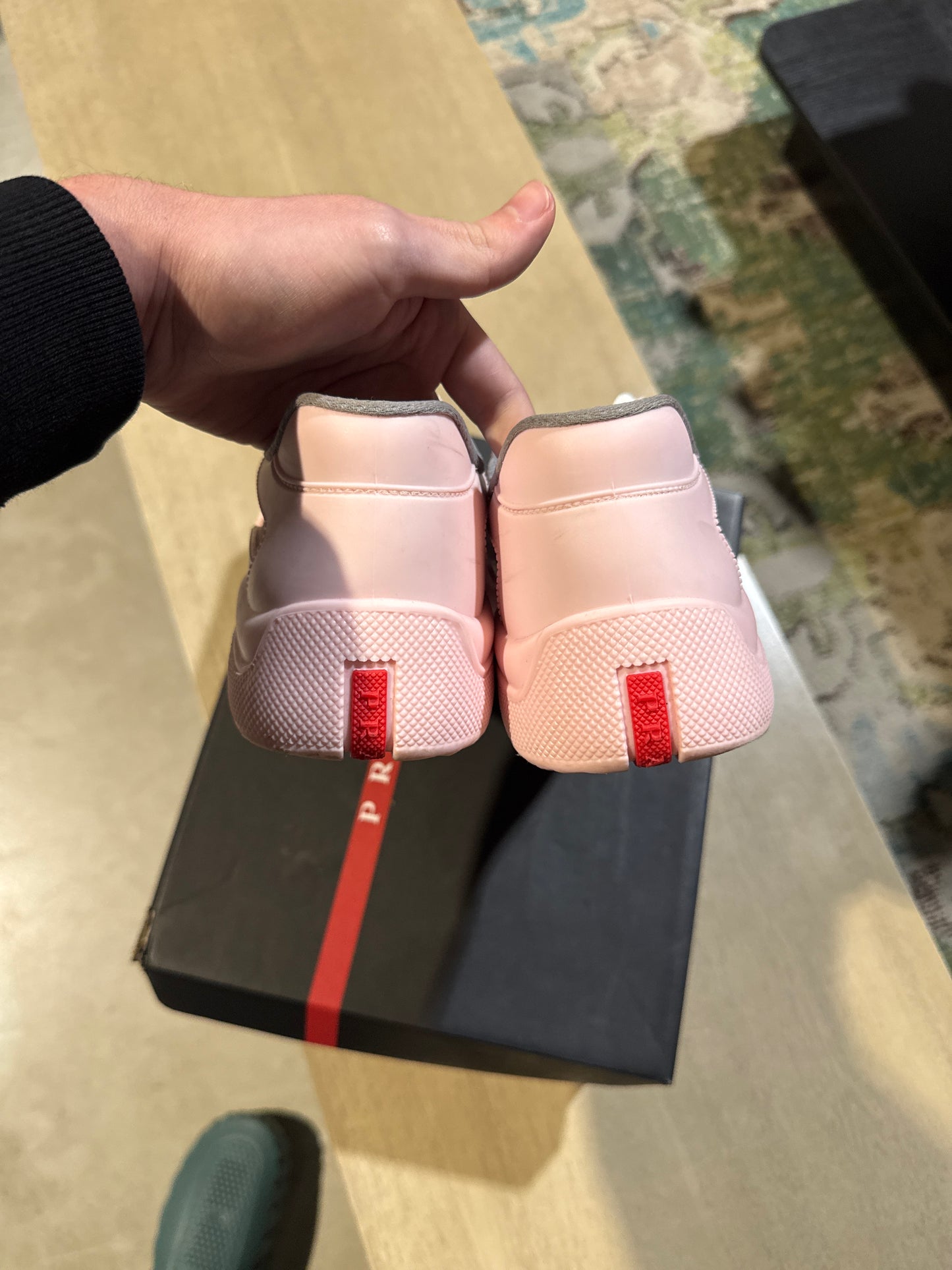 Prada Americas Cup Pink Used Sz 6