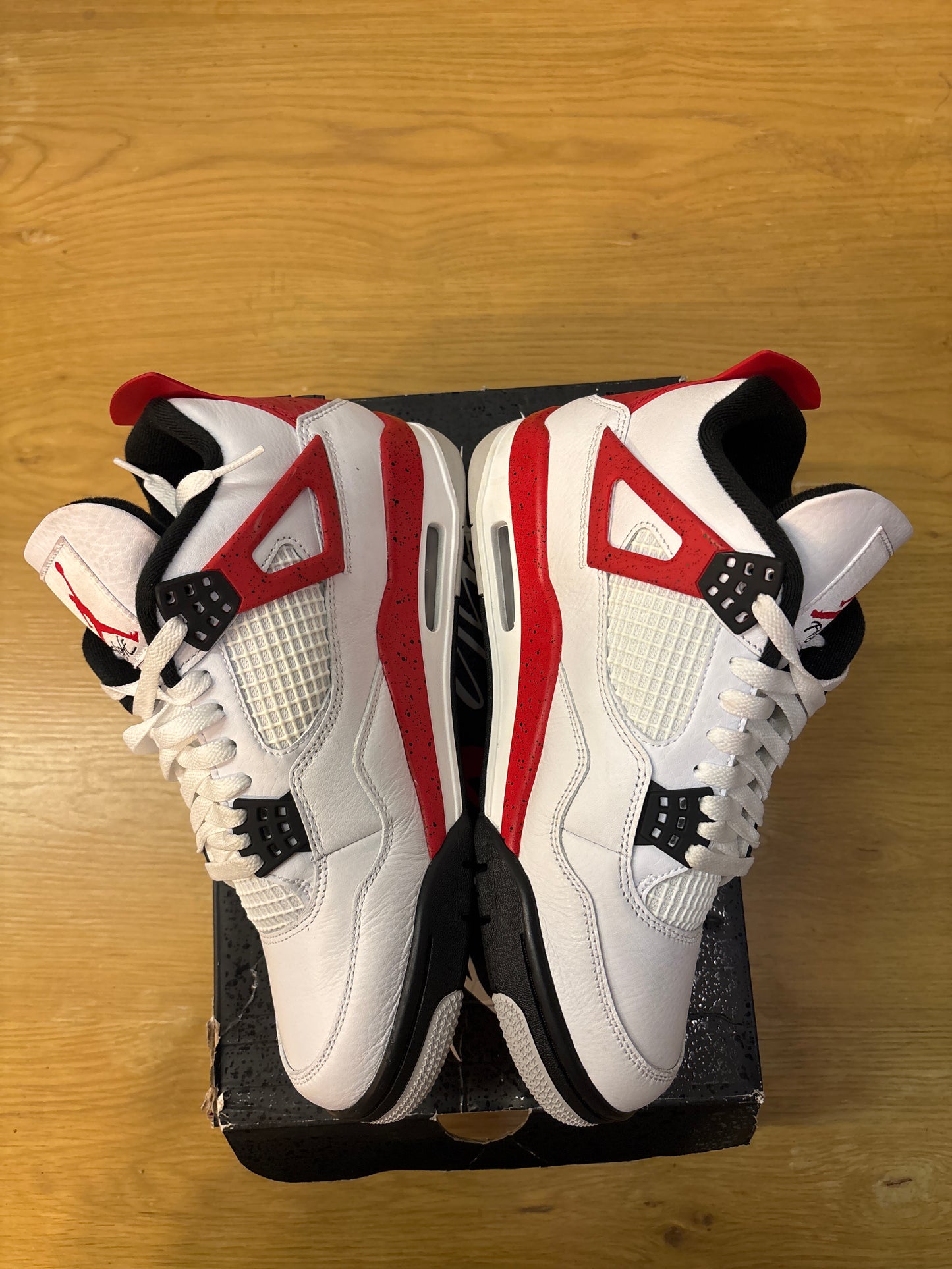 2. Air Jordan 4 Retro Red Cement Used Size 9