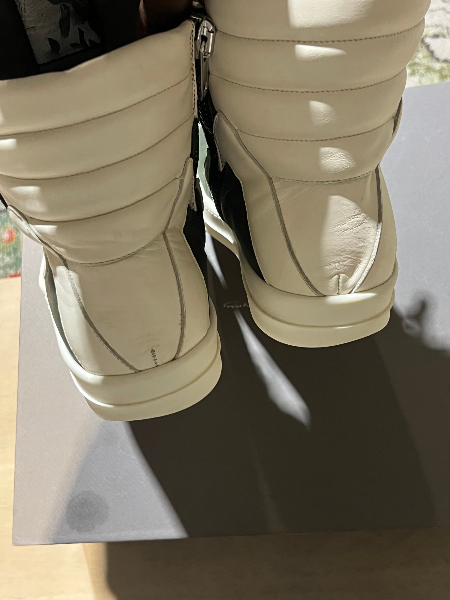 Rick Owens EDFU Geobasket Moss Milk