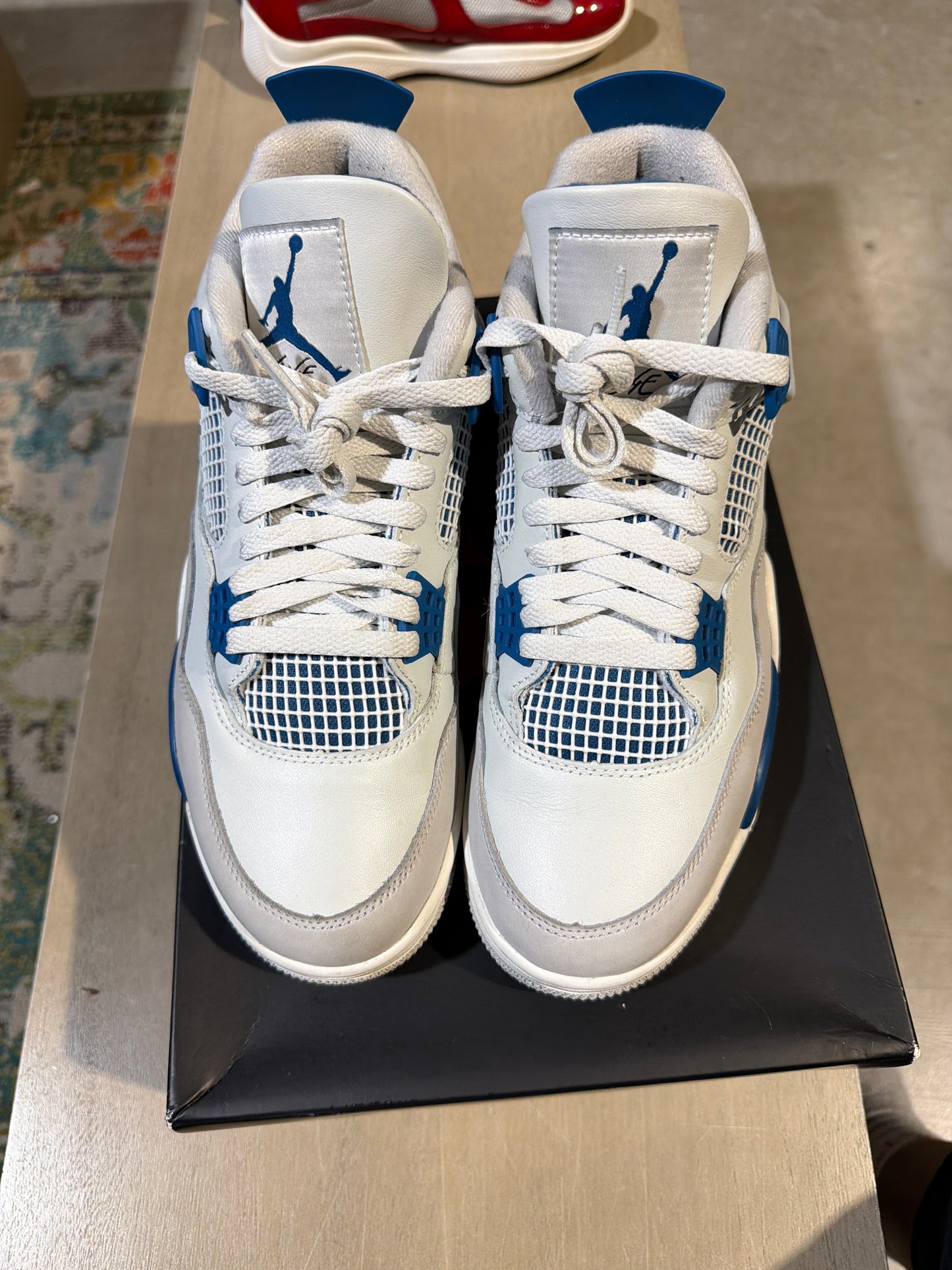 Military Jordan 4 Used Sz 9