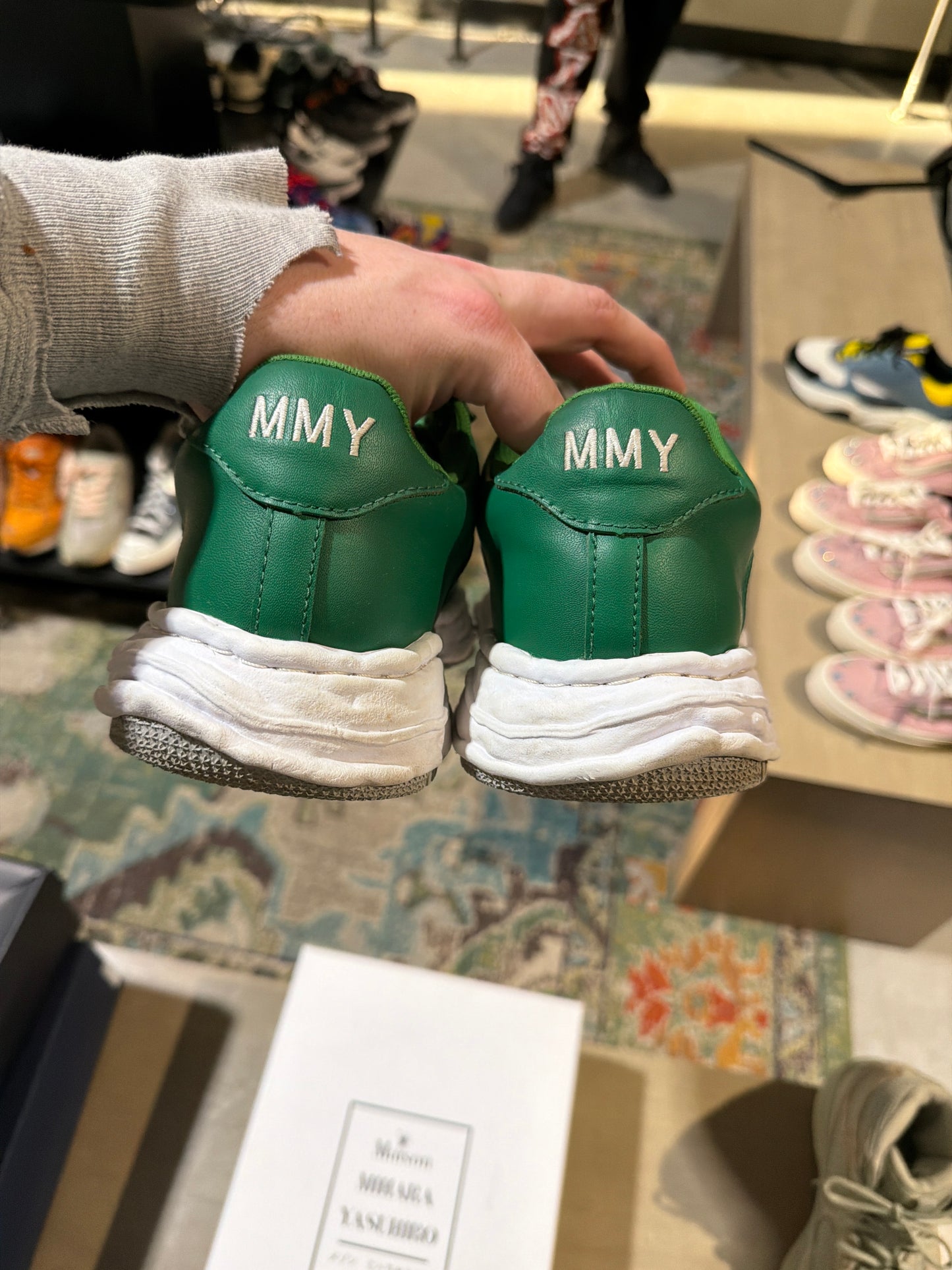 Maison Mihara Wayne Green/White Used Sz 10