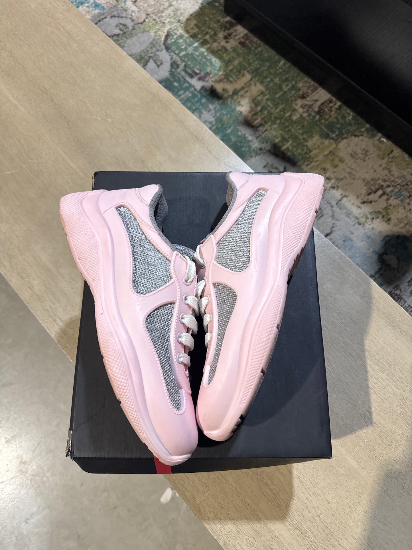 Prada Americas Cup Pink Used Sz 6