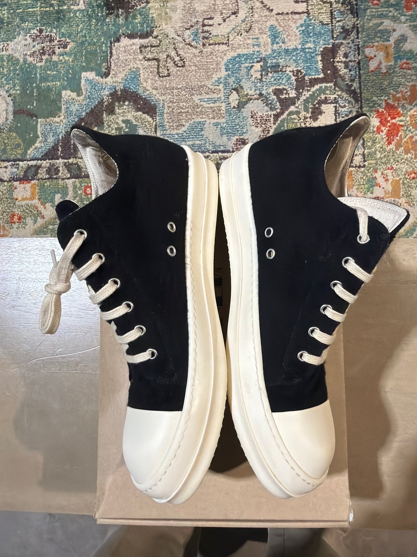 Rick Owens Ramone Low Black used 11.5