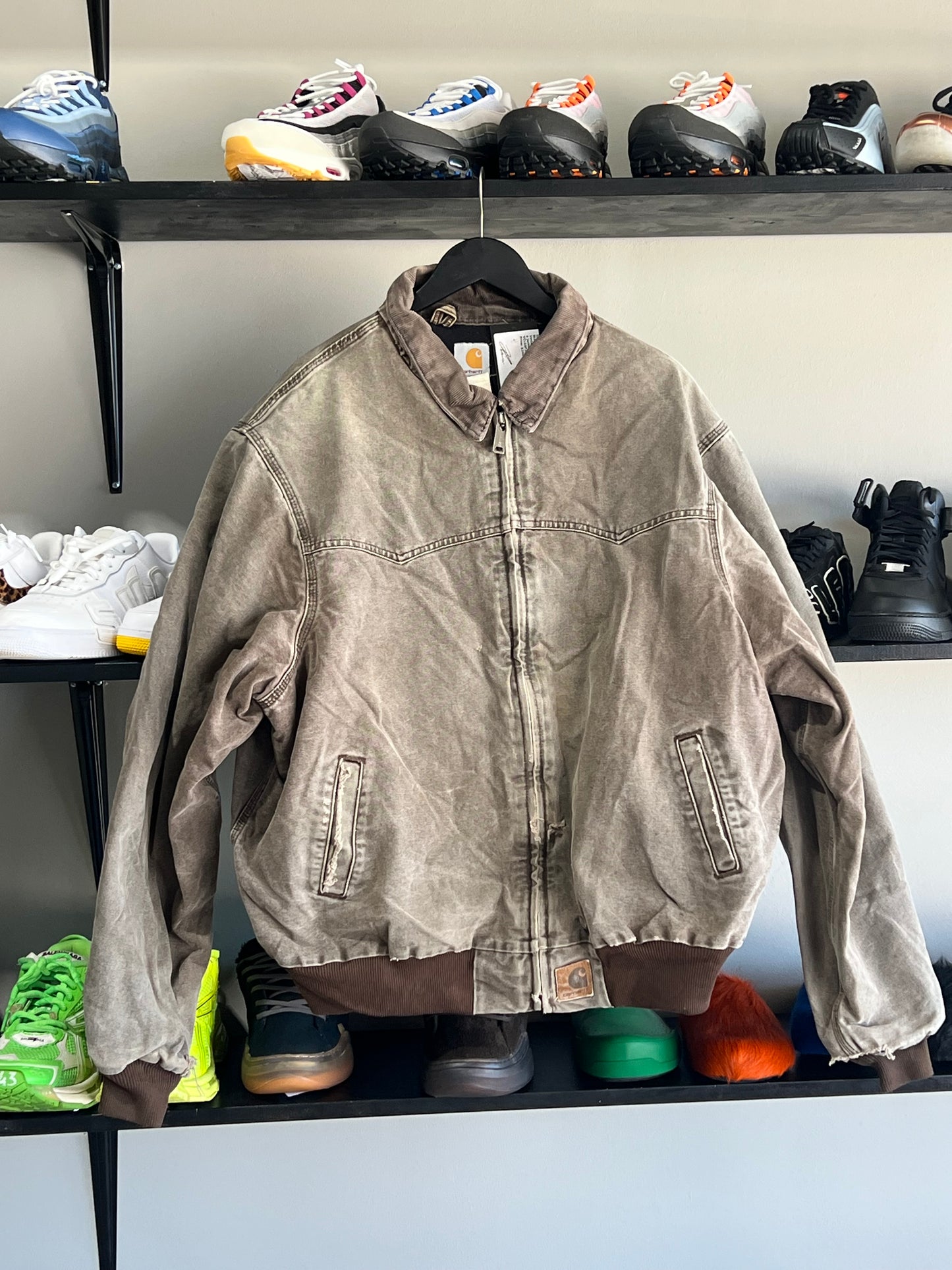 Vintage Carhartt Light Grey Santa Fe jacket