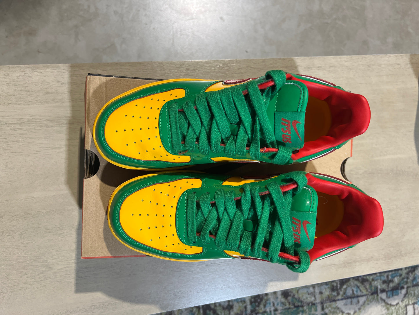 Nike Concrete af1 Lucky Green Used sz 7.5