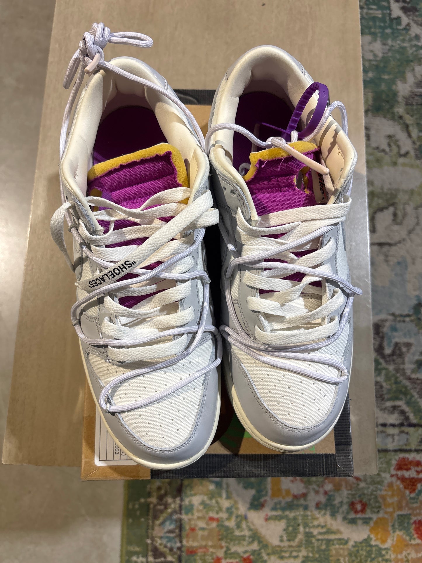 Nike Off-white dunk lot 3 used sz 9