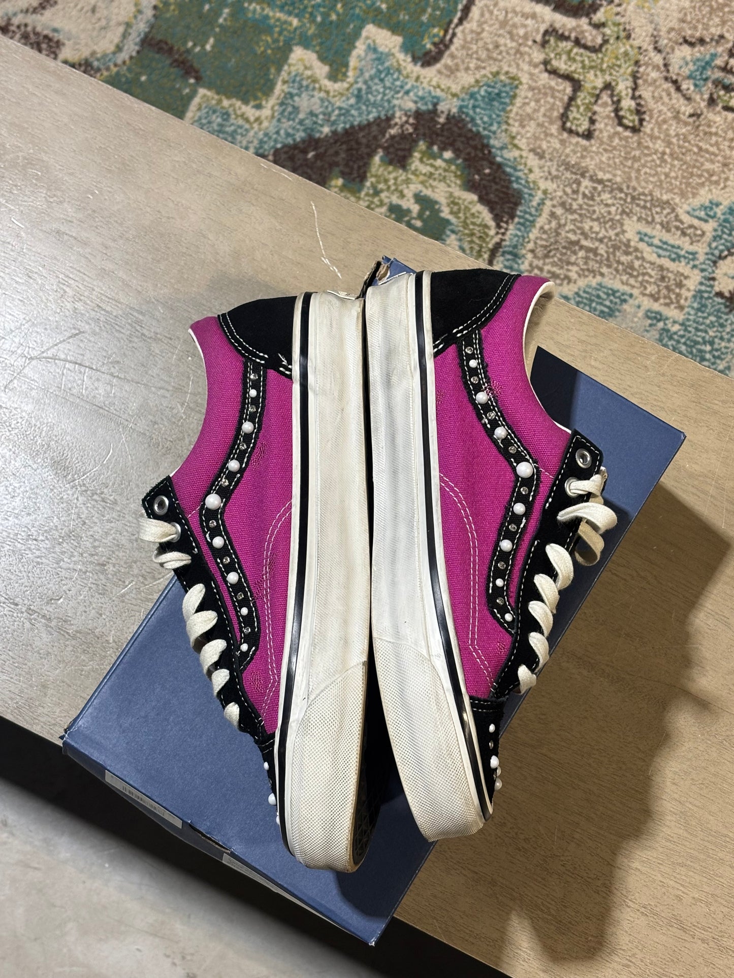 Vans Pearlized Pack Fuchsia Used Sz 9