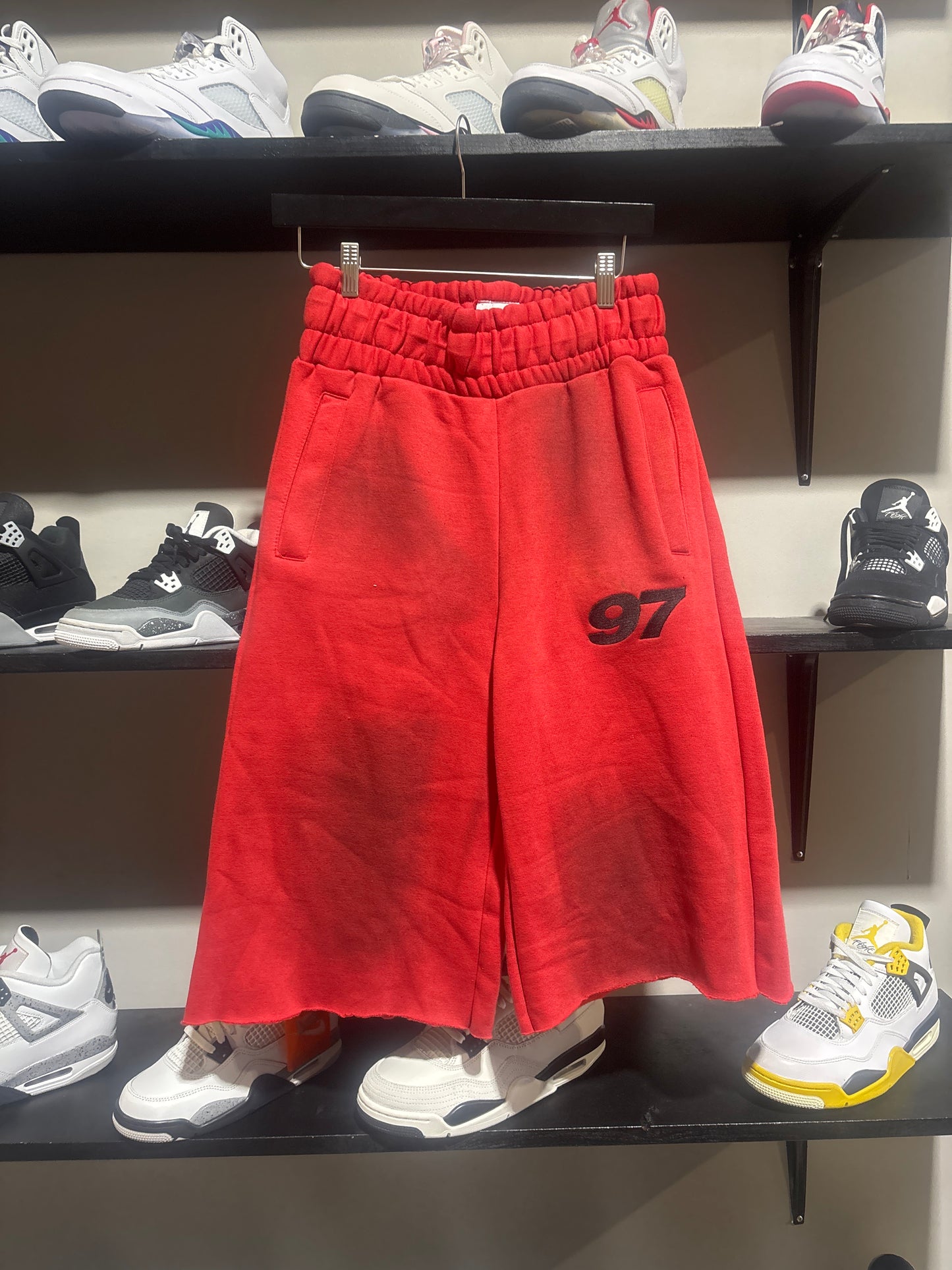 Dominion Red 97 Cutoff Shorts