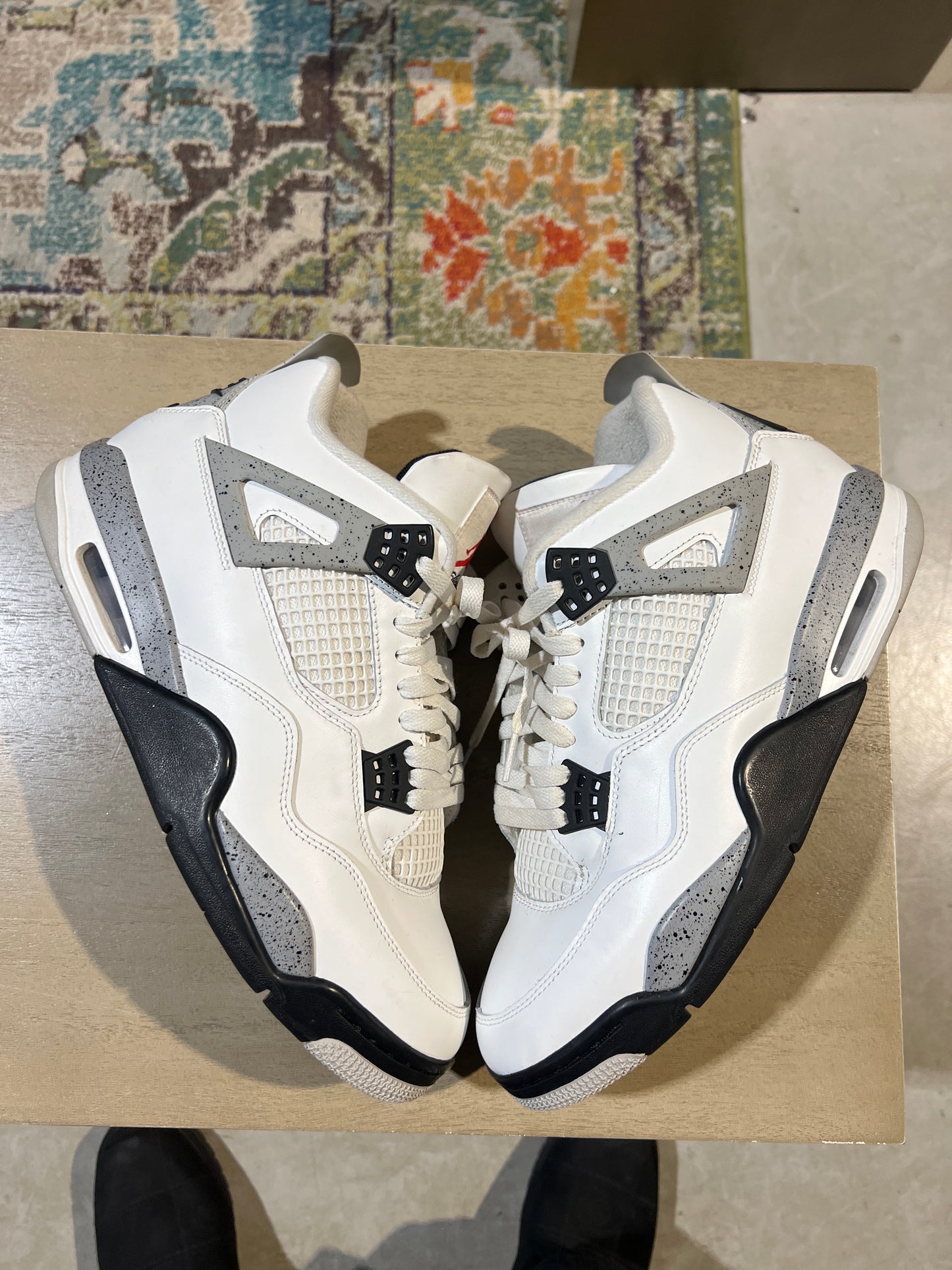 Jordan 4 white cement used sz 11.5 NB