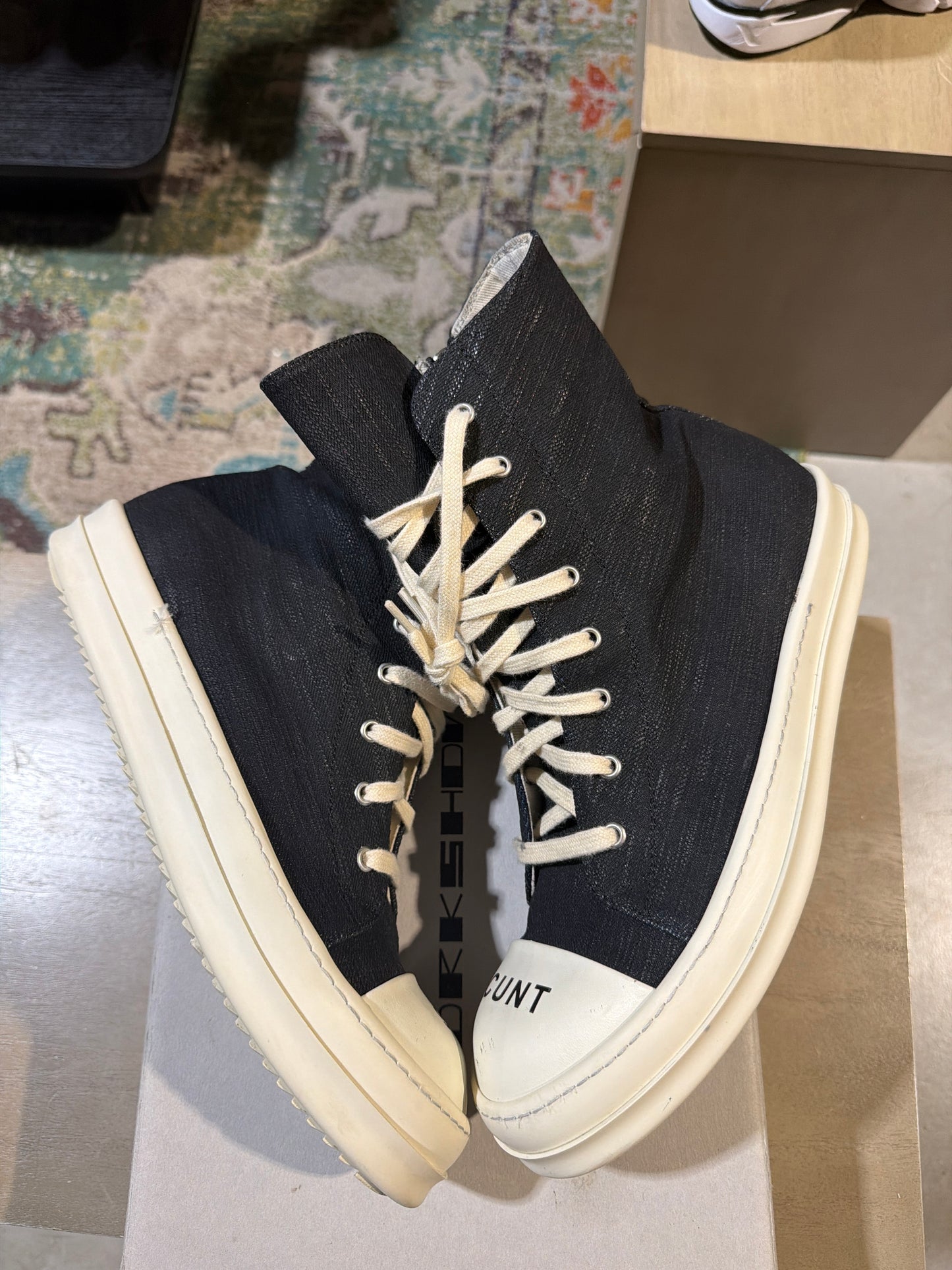 Rick Owens So C*nt Ramone Highs Sz 11