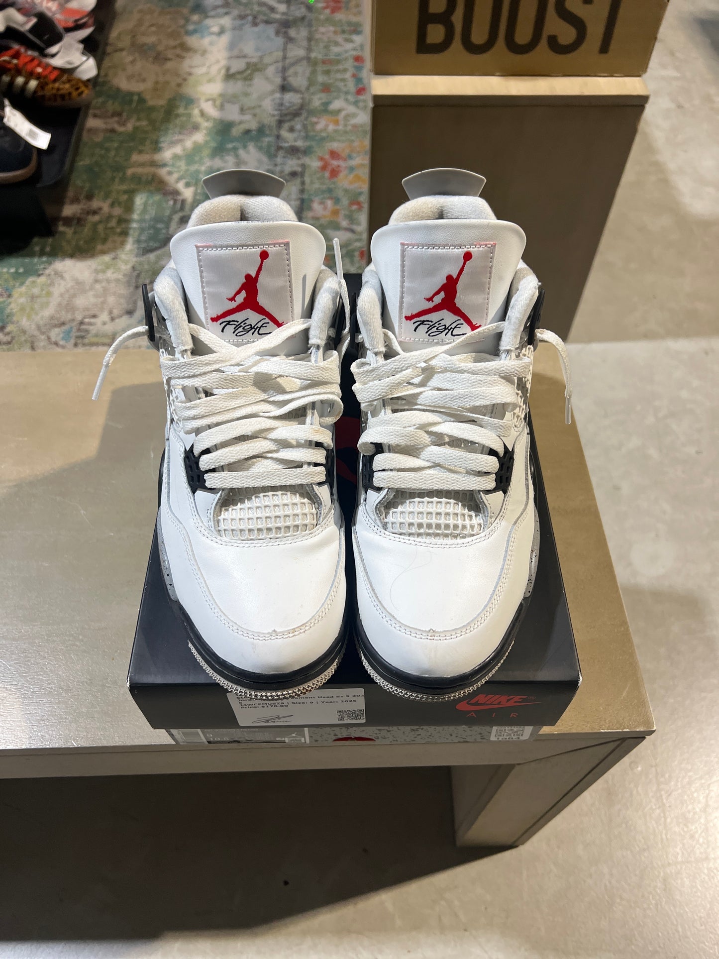 Jordan 4 White Cement Used Sz 9 2025