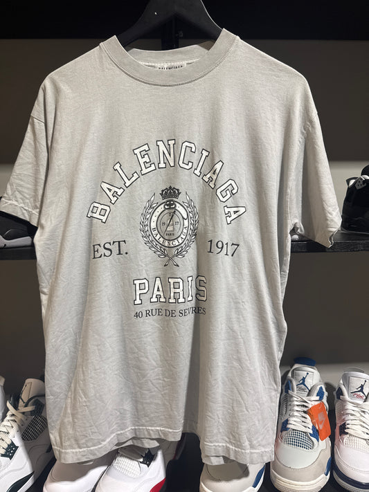 Balenciaga College 1917 Grey Tee