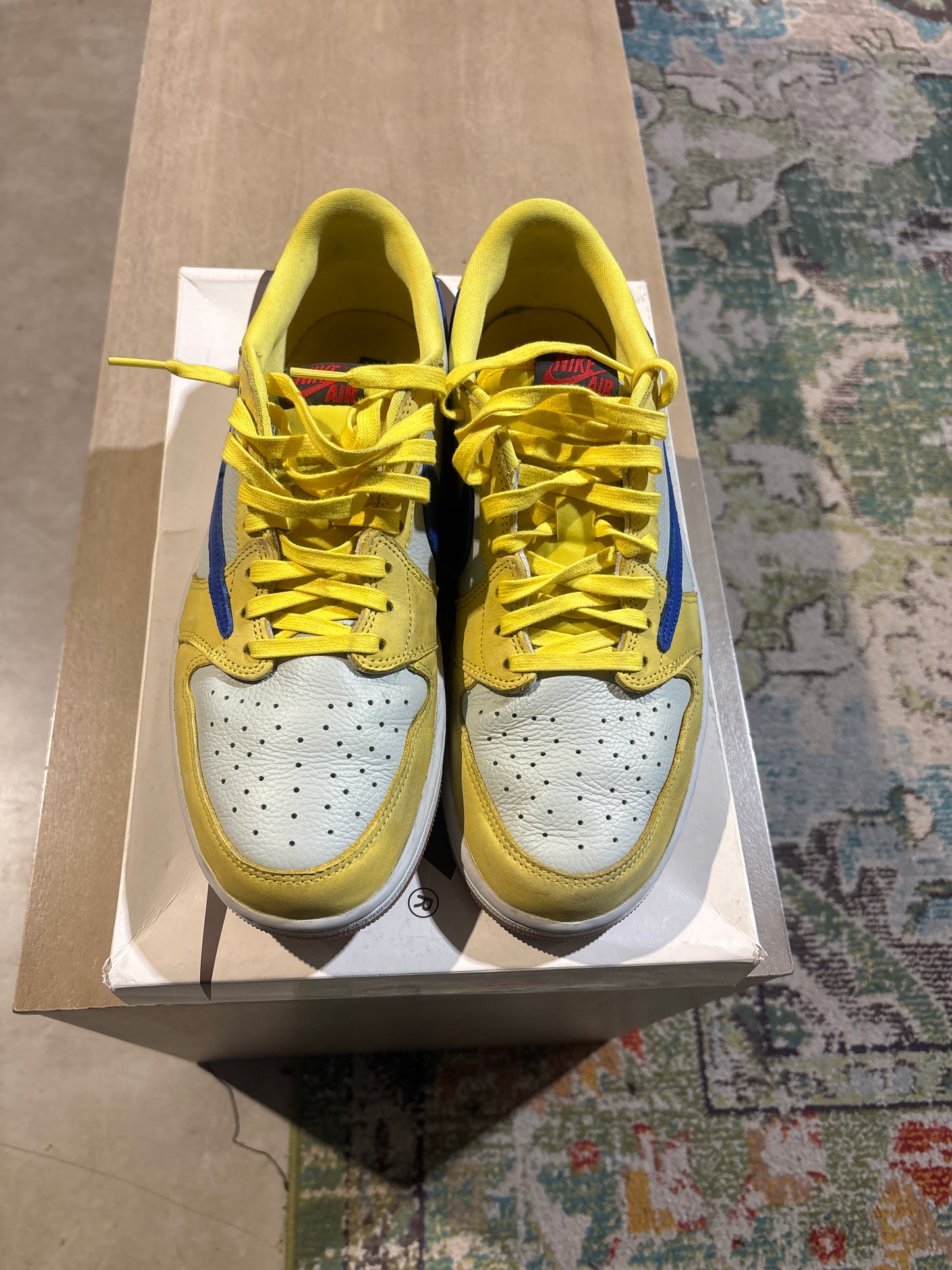 Travis Scott Canary 1s Used Sz 12W