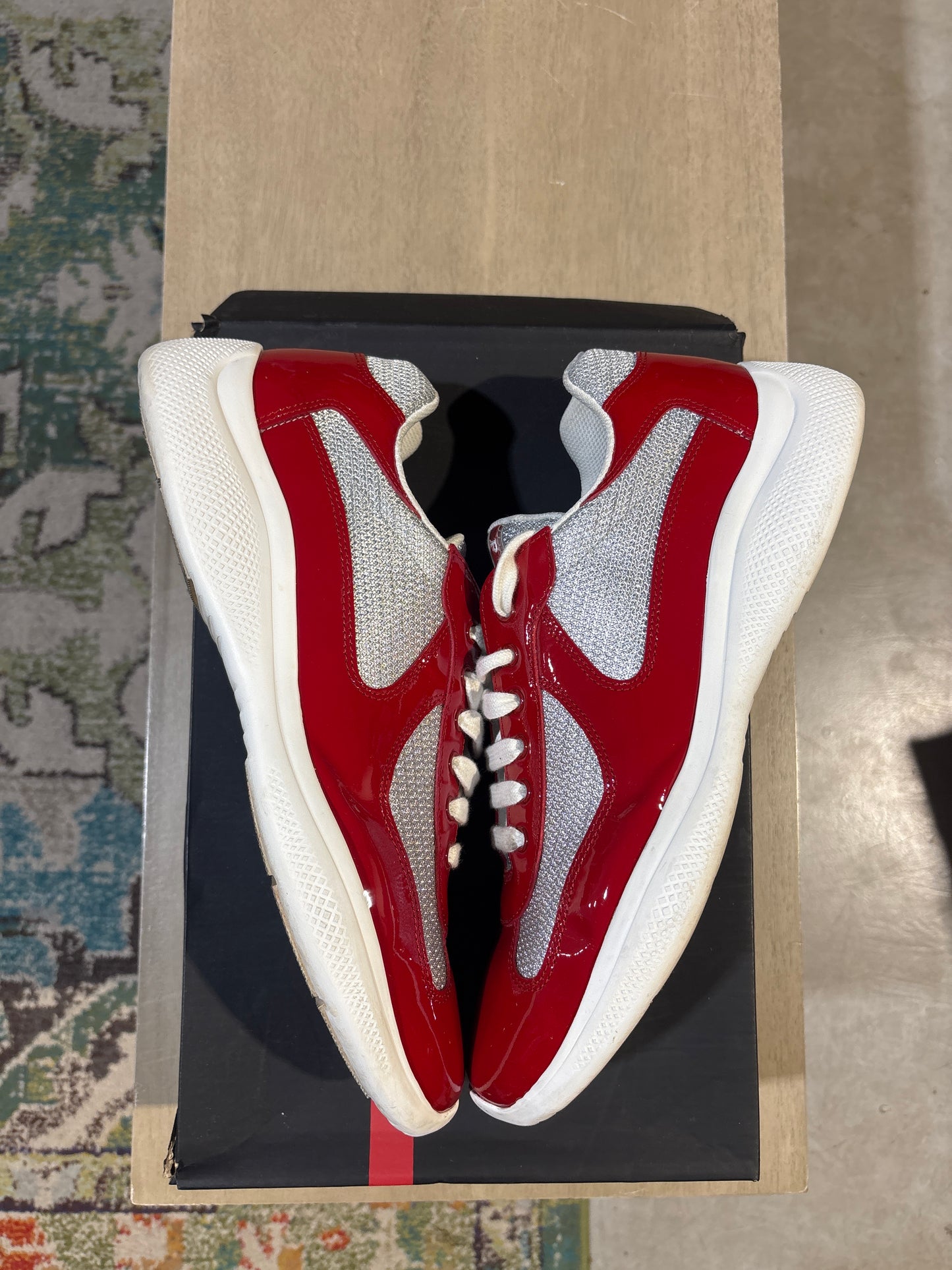 Prada Cup Red/Silver Used Sz 11