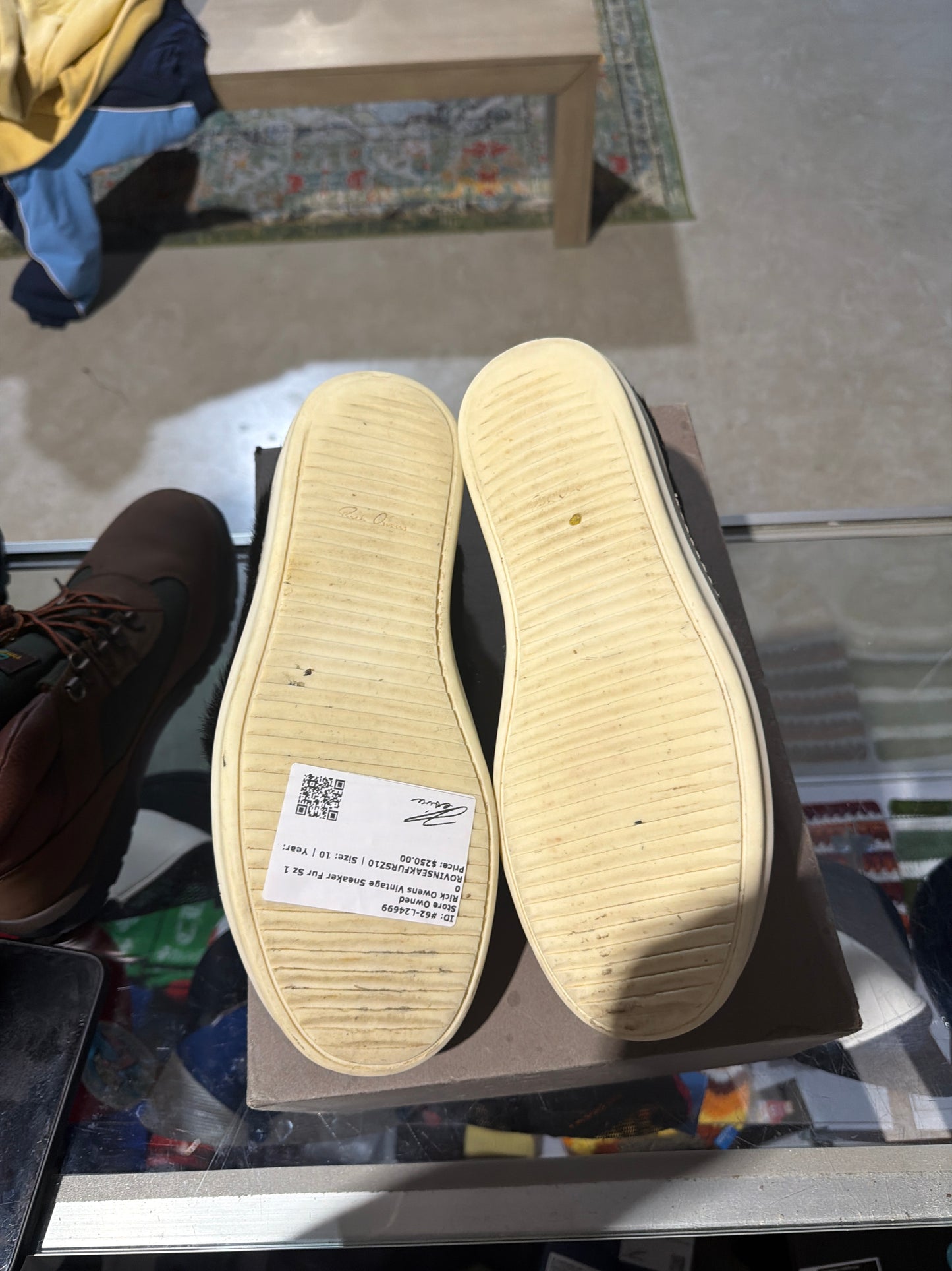 Rick Owens Vintage Sneaker Fur Sz 10