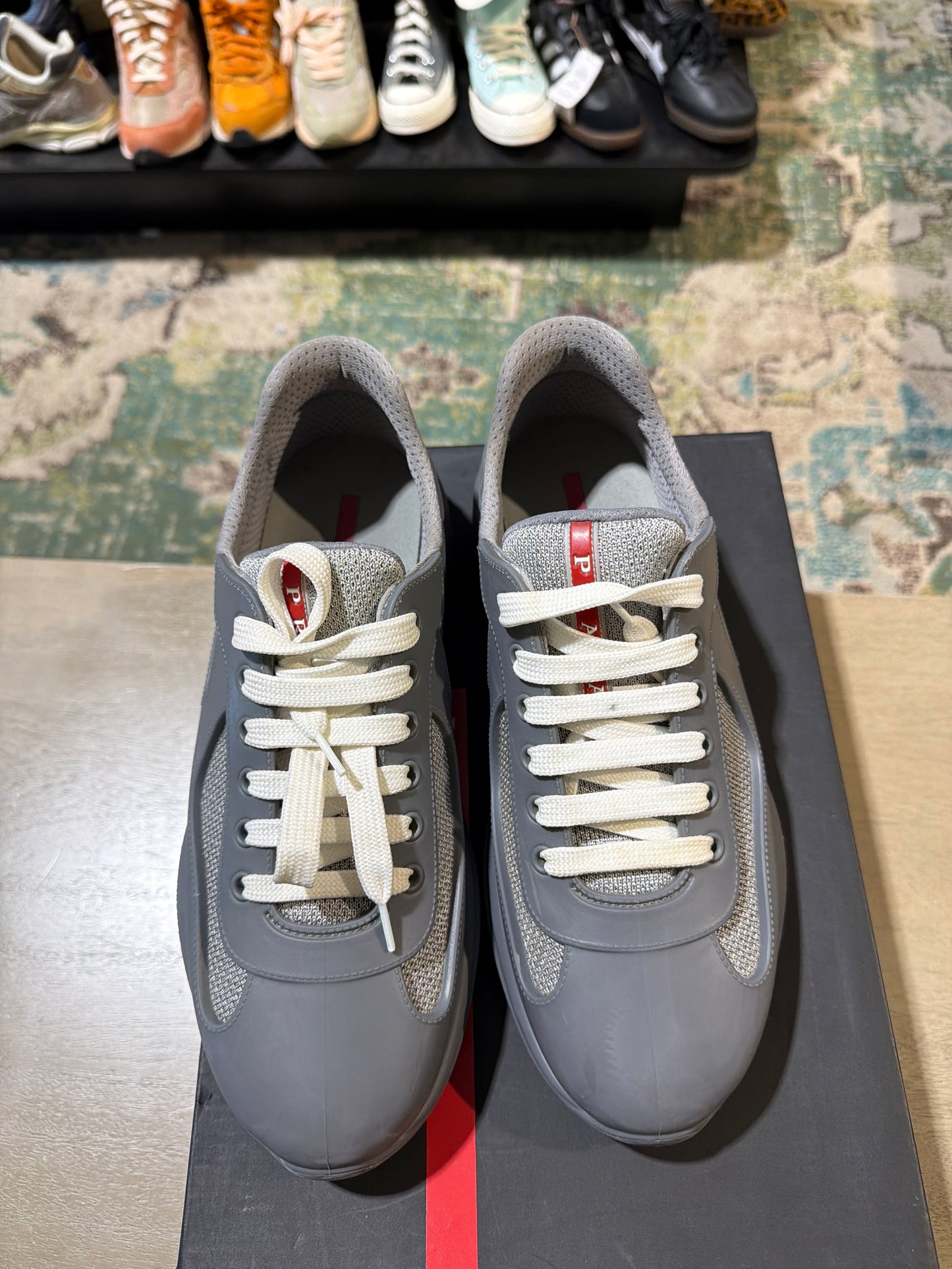 Prada Cup Rubber Grey Used Sz 8