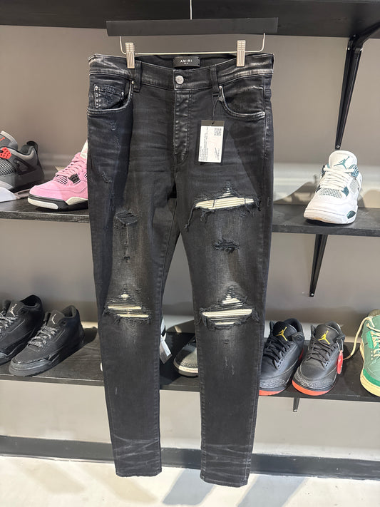 Amiri Black/Cream Patch Jeans