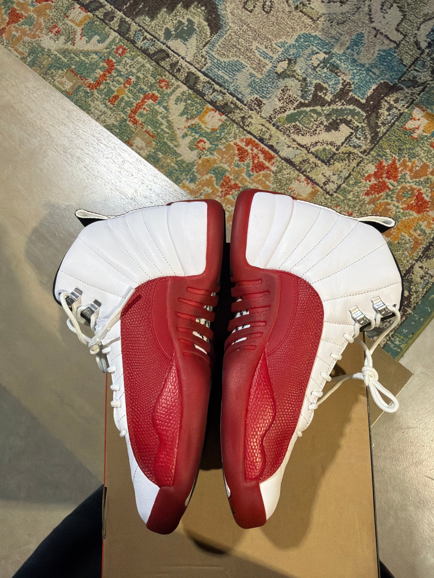 Jordan 12 Cherry Used Sz 9.5 (1)