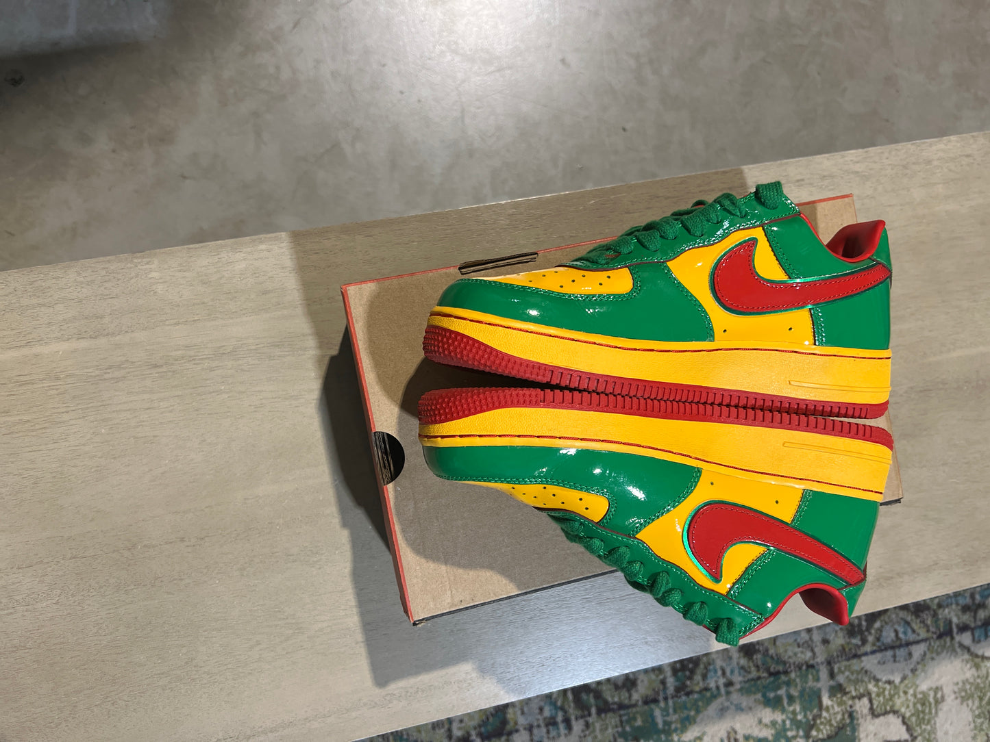 Nike Concrete af1 Lucky Green Used sz 7.5