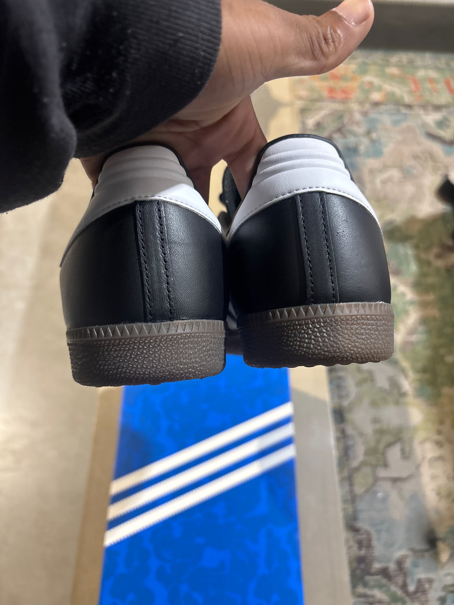 Adidas Bape Sambas Black/Gum Used Sz 10.5