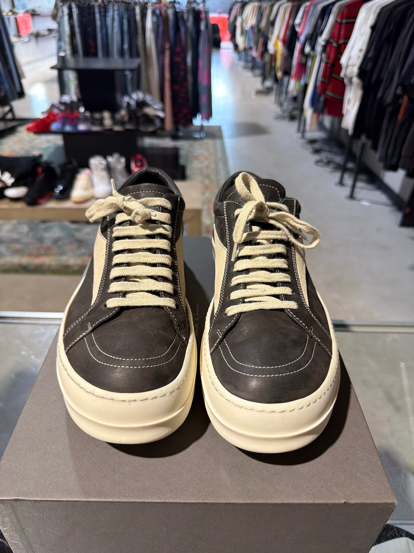 Rick Owens Vintage Charcoal Sneakers Sz 11