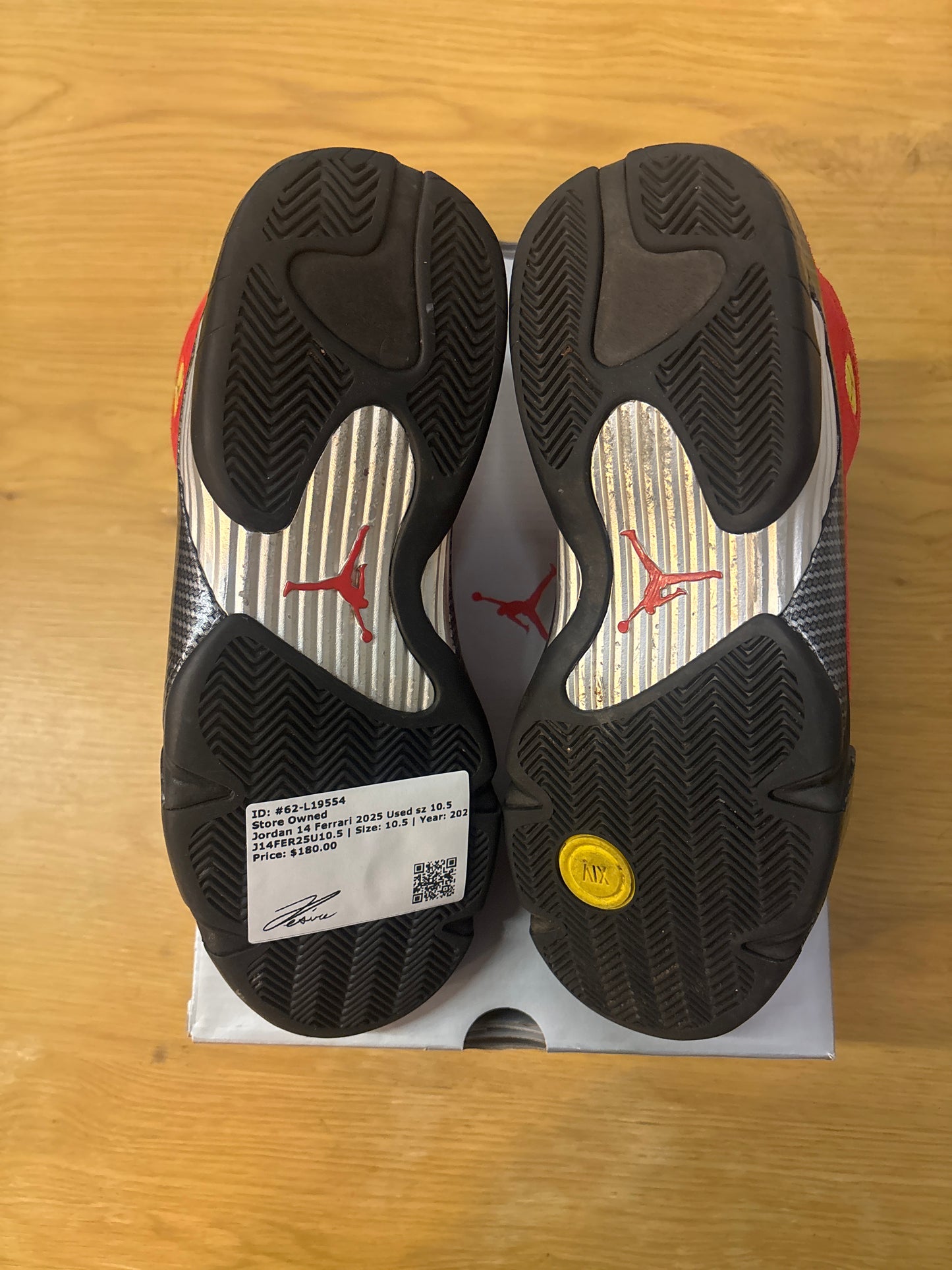 Jordan 14 Ferrari 2025 Used sz 10.5