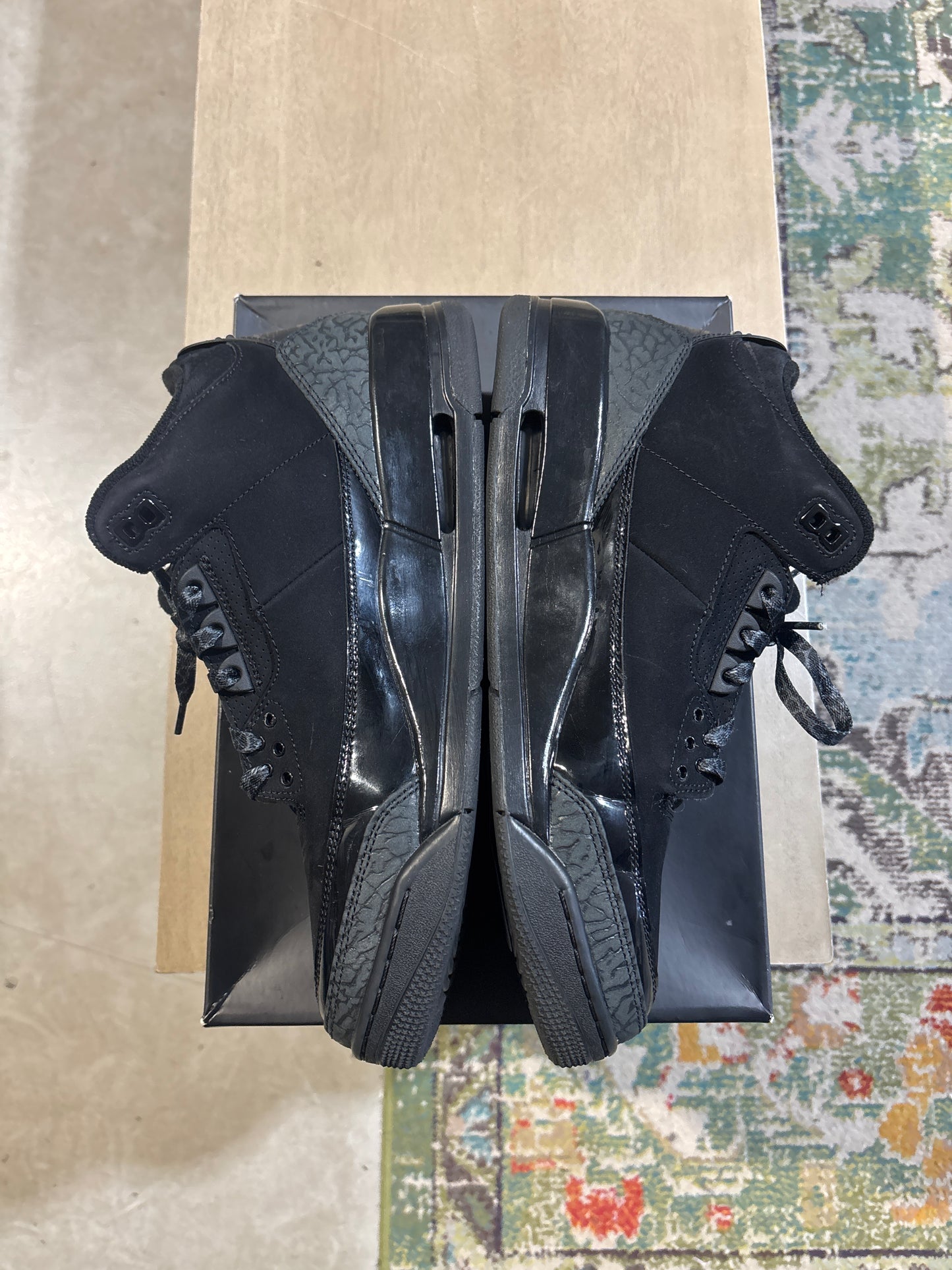 Jordan 3 Black Cat Used Sz 11.5 RB