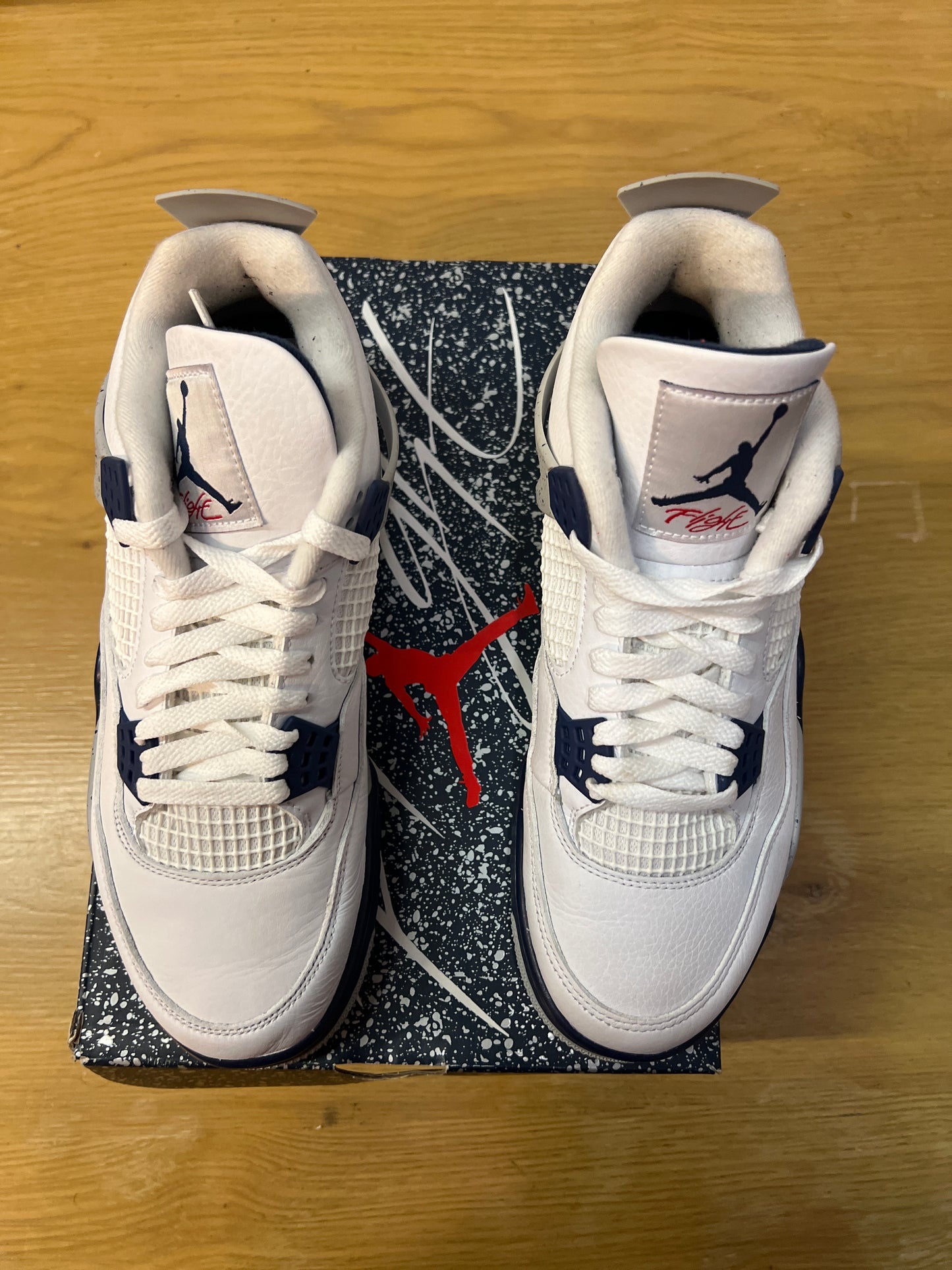 Jordan 4 Retro Midnight Navy Used Sz 9
