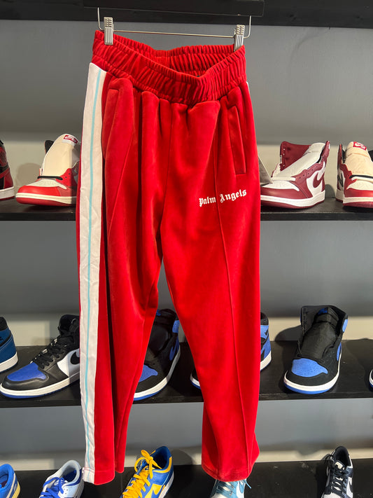 Palm Angels Red Suede pants