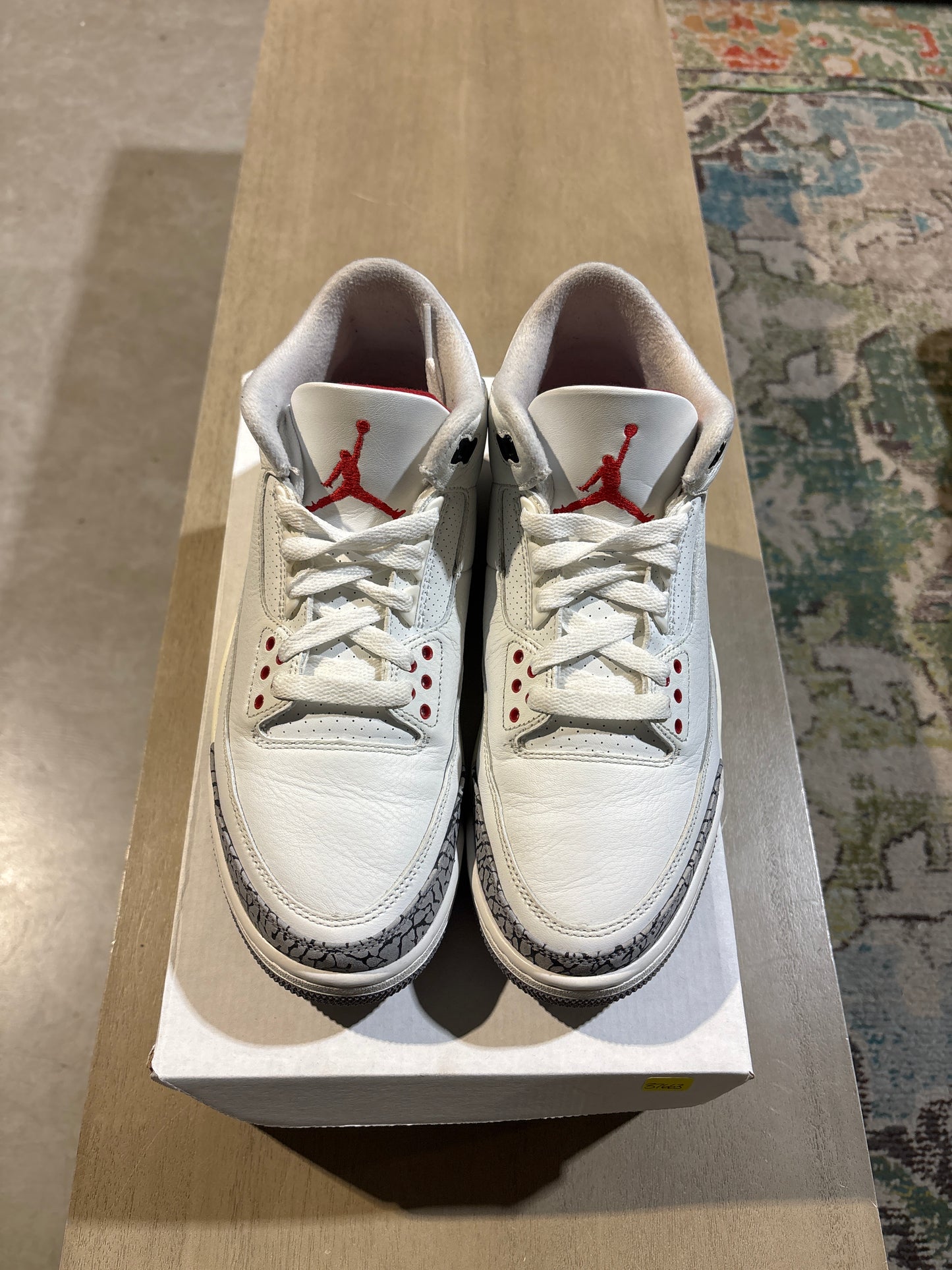 Jordan 3 White Reimagined Used Sz 9.5 RB