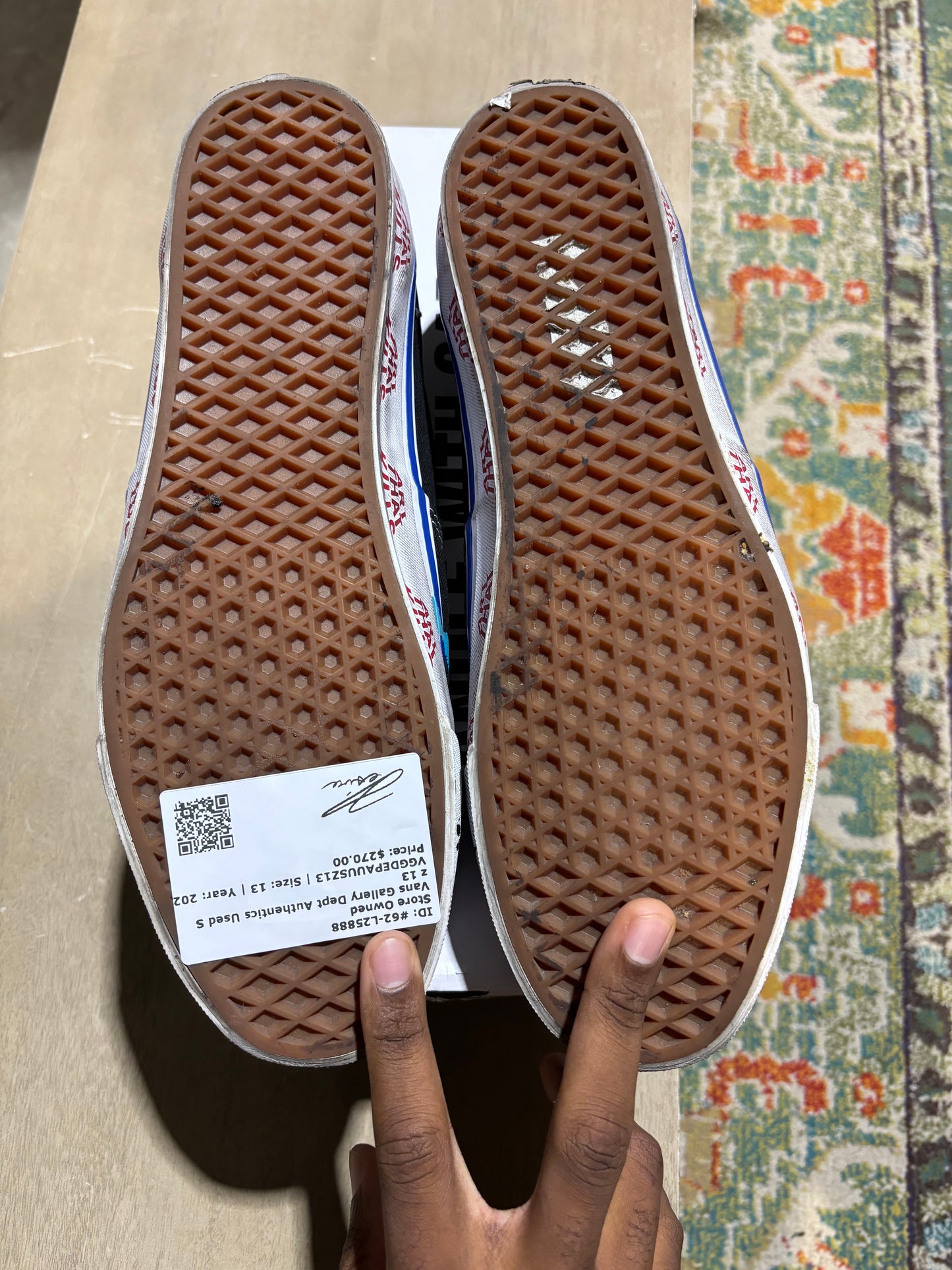 Vans Gallery Dept Authentics Used Sz 13