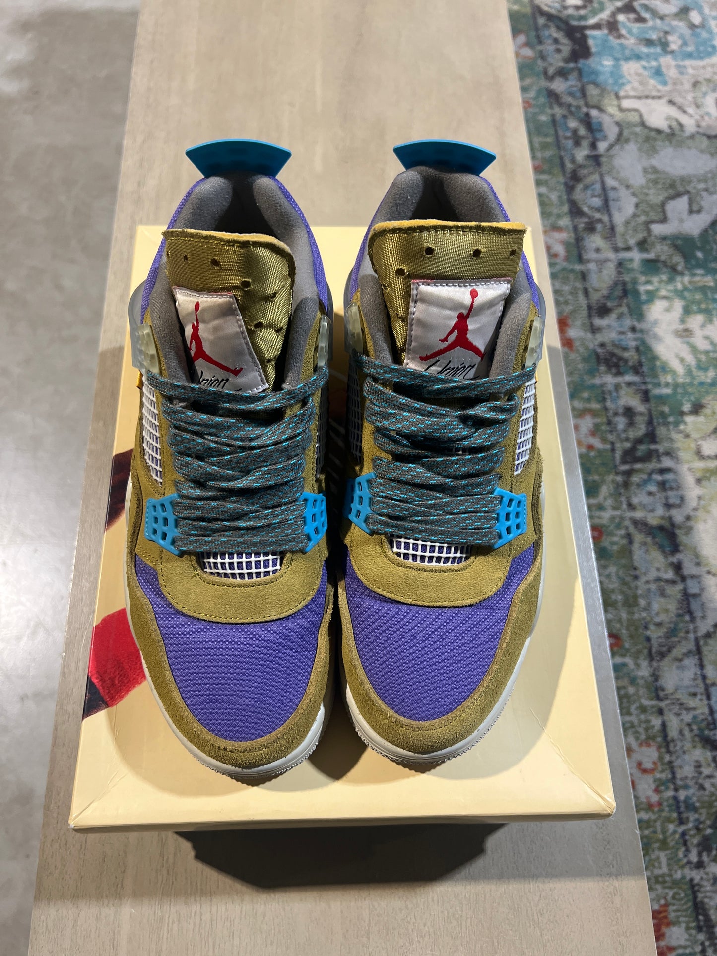 Jordan 4 Union Desert Moss used Sz 9.5 (2)