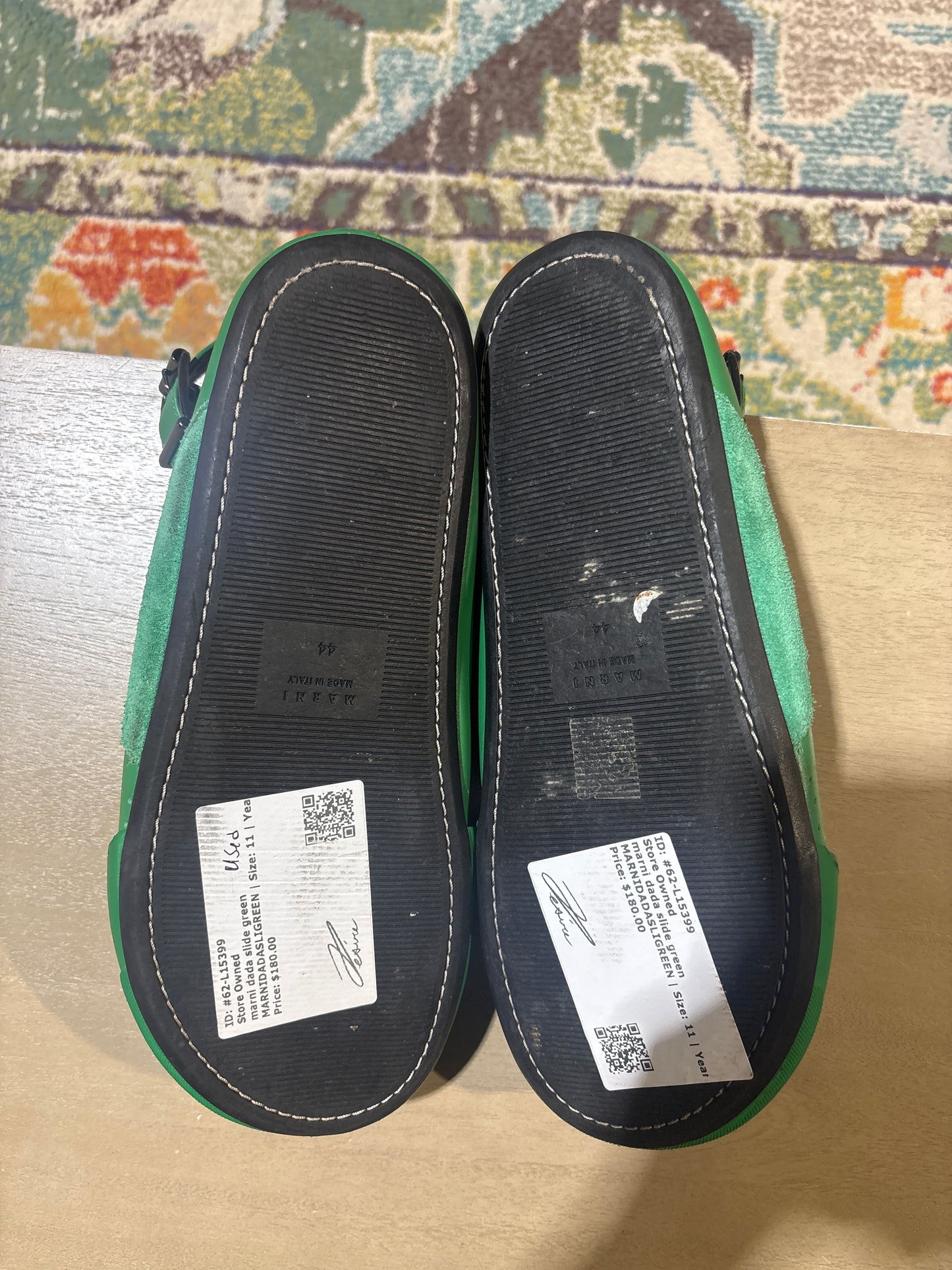 marni dada slide green used sz 11