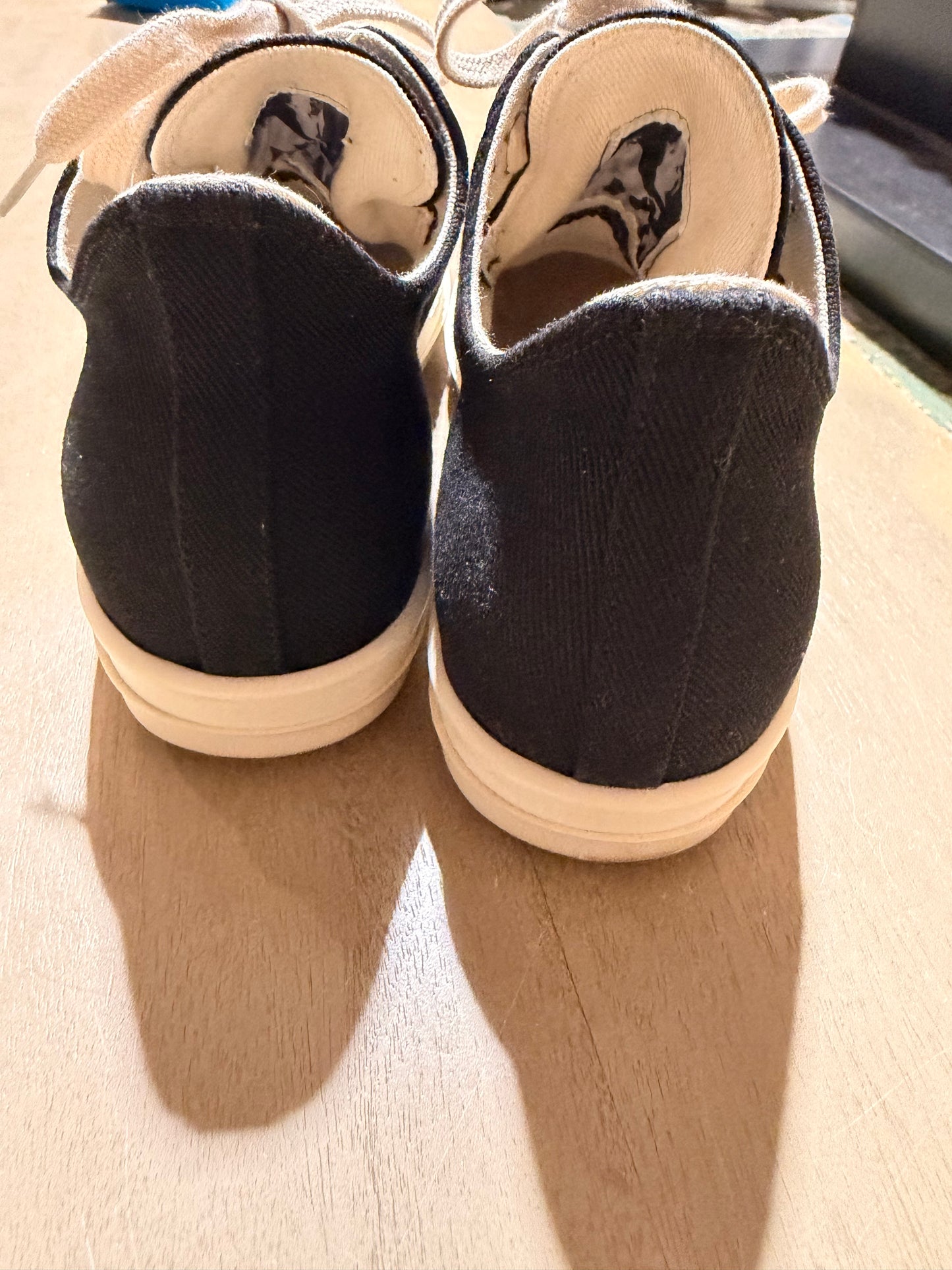 Rick Owens Ramone Sneakers Black/White Used Sz 6 NB