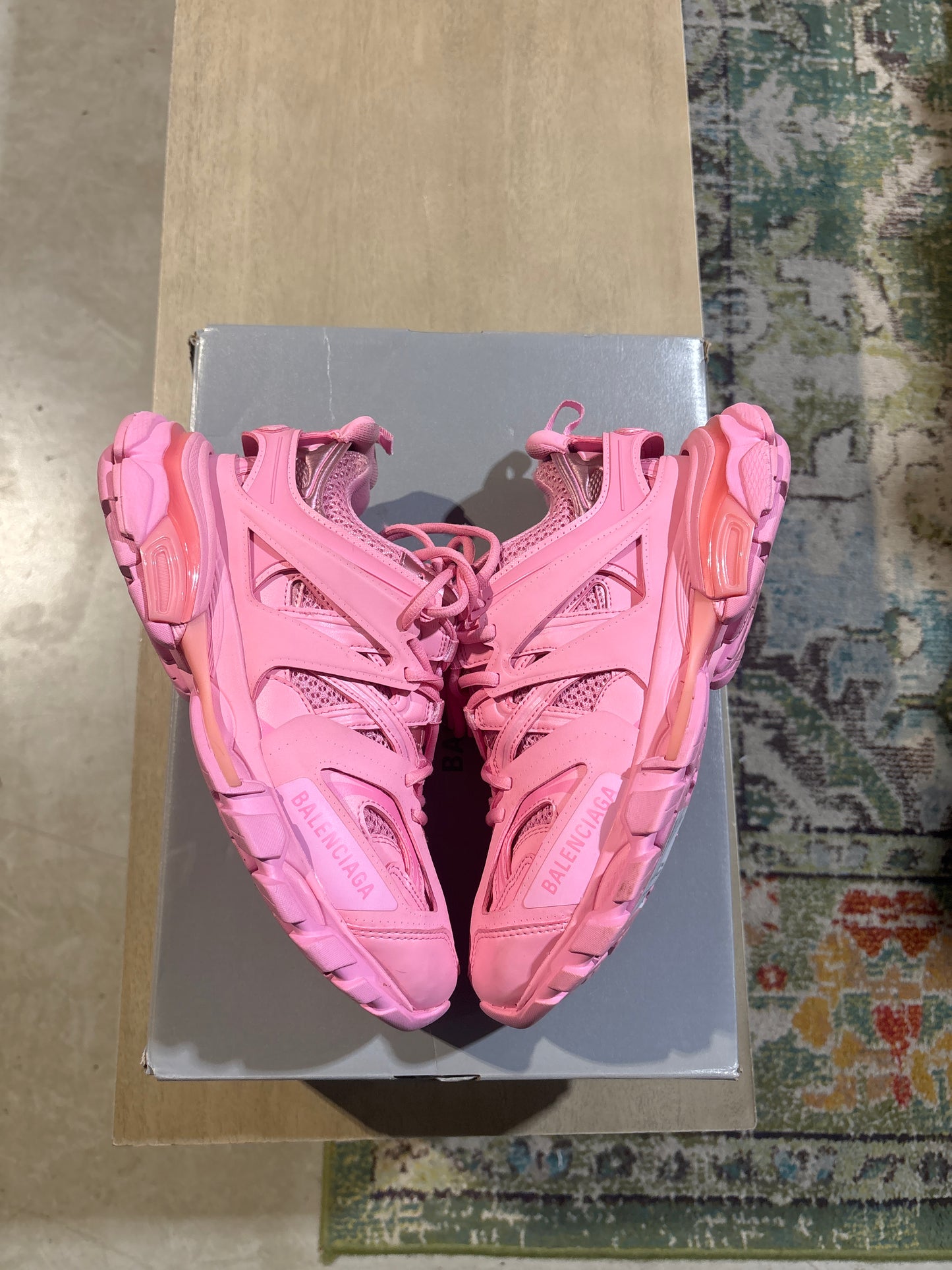 Balenciaga Pink/Pink Tracks Used Sz 5