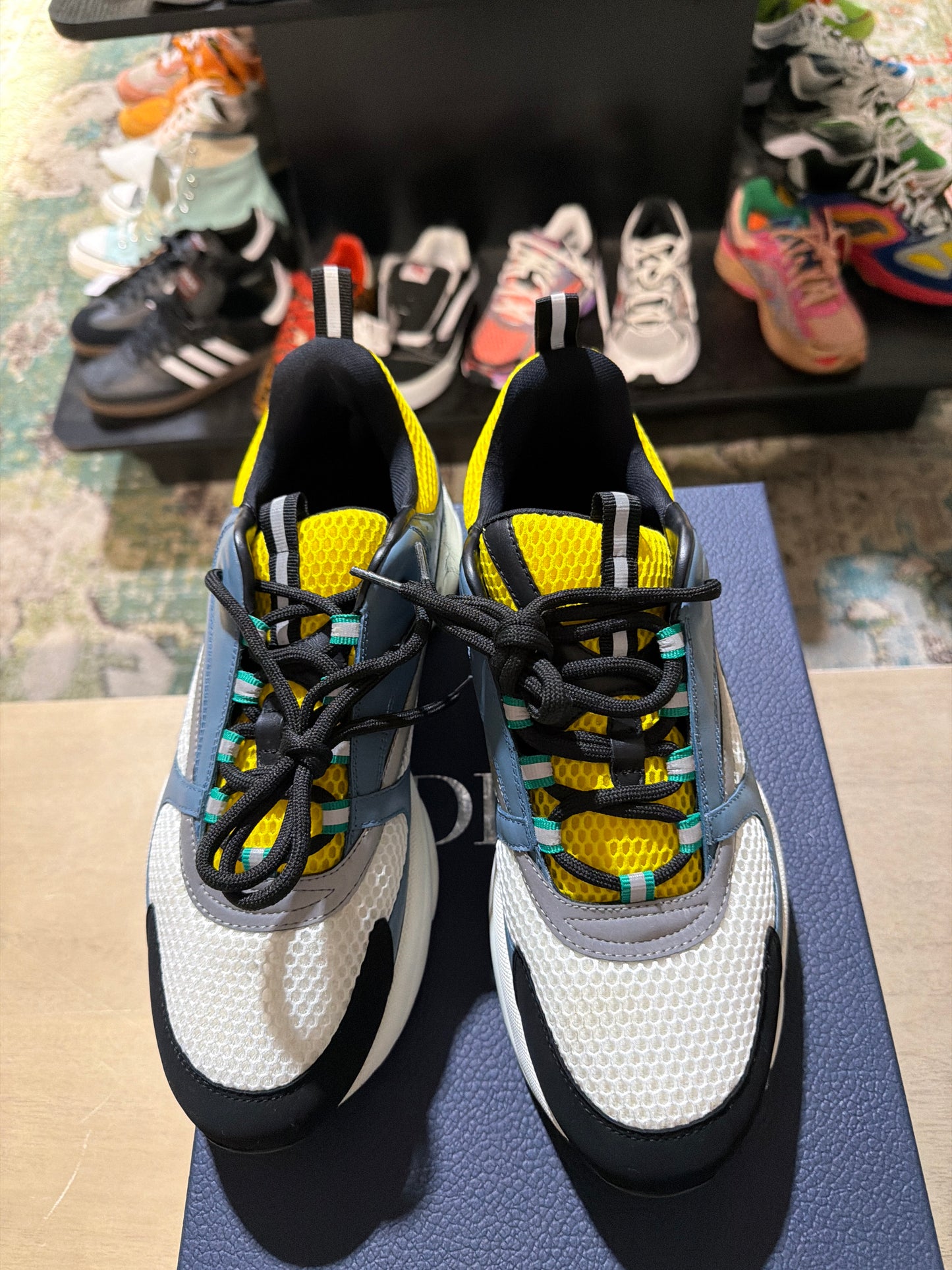 Dior b22 yellow/blue used sz 11