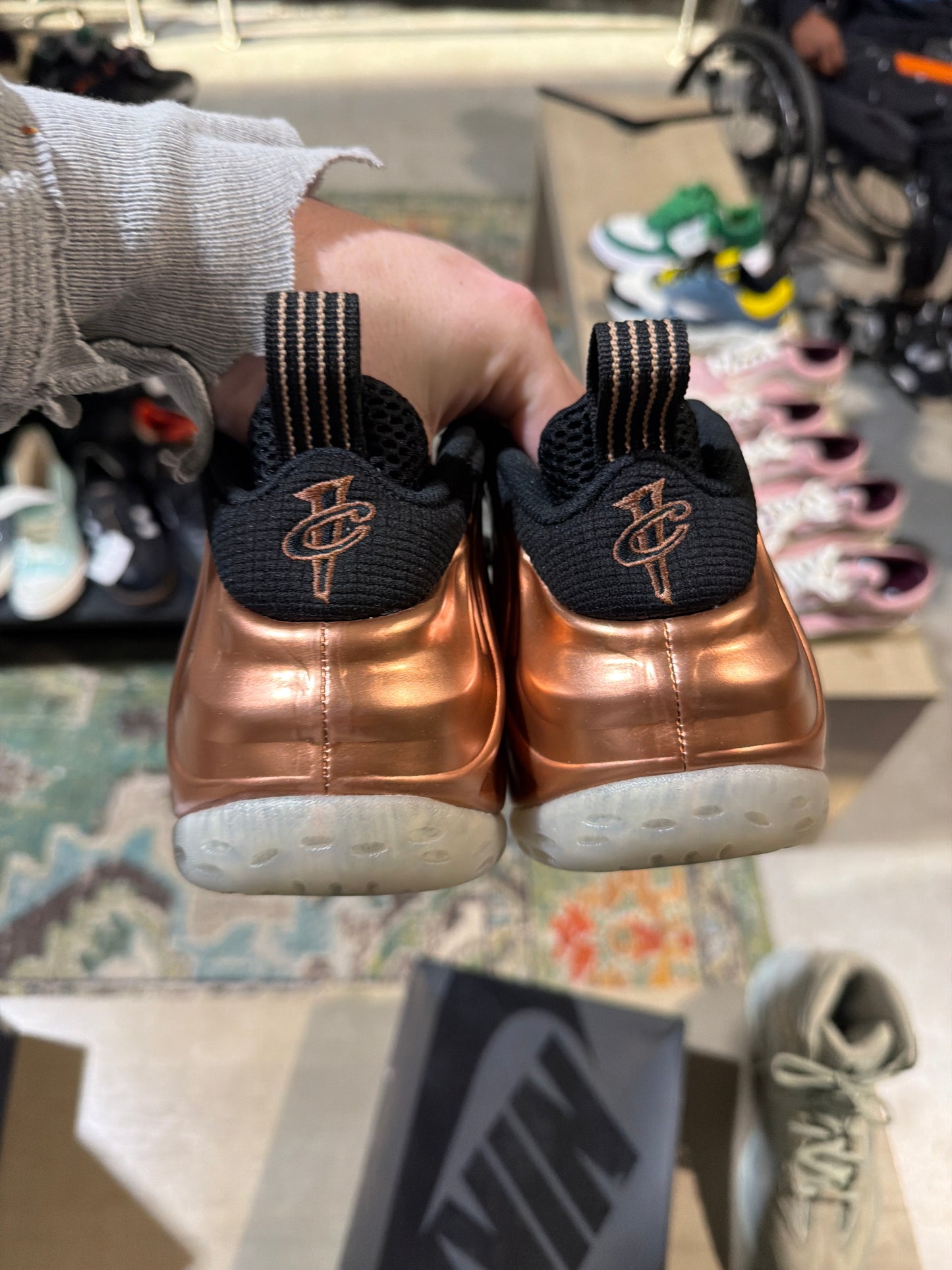 Nike Foamposite Copper Used Sz 8