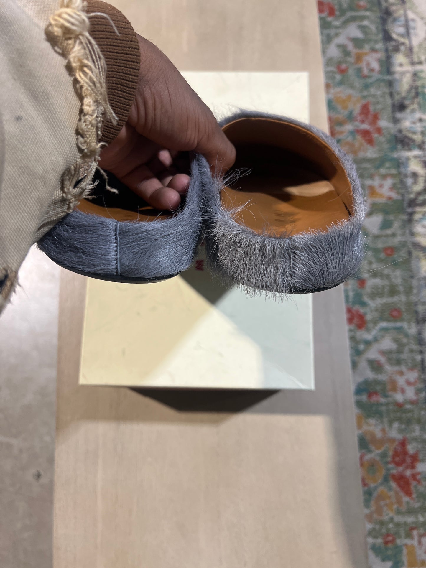 marni fussbett slide grey used sz 10