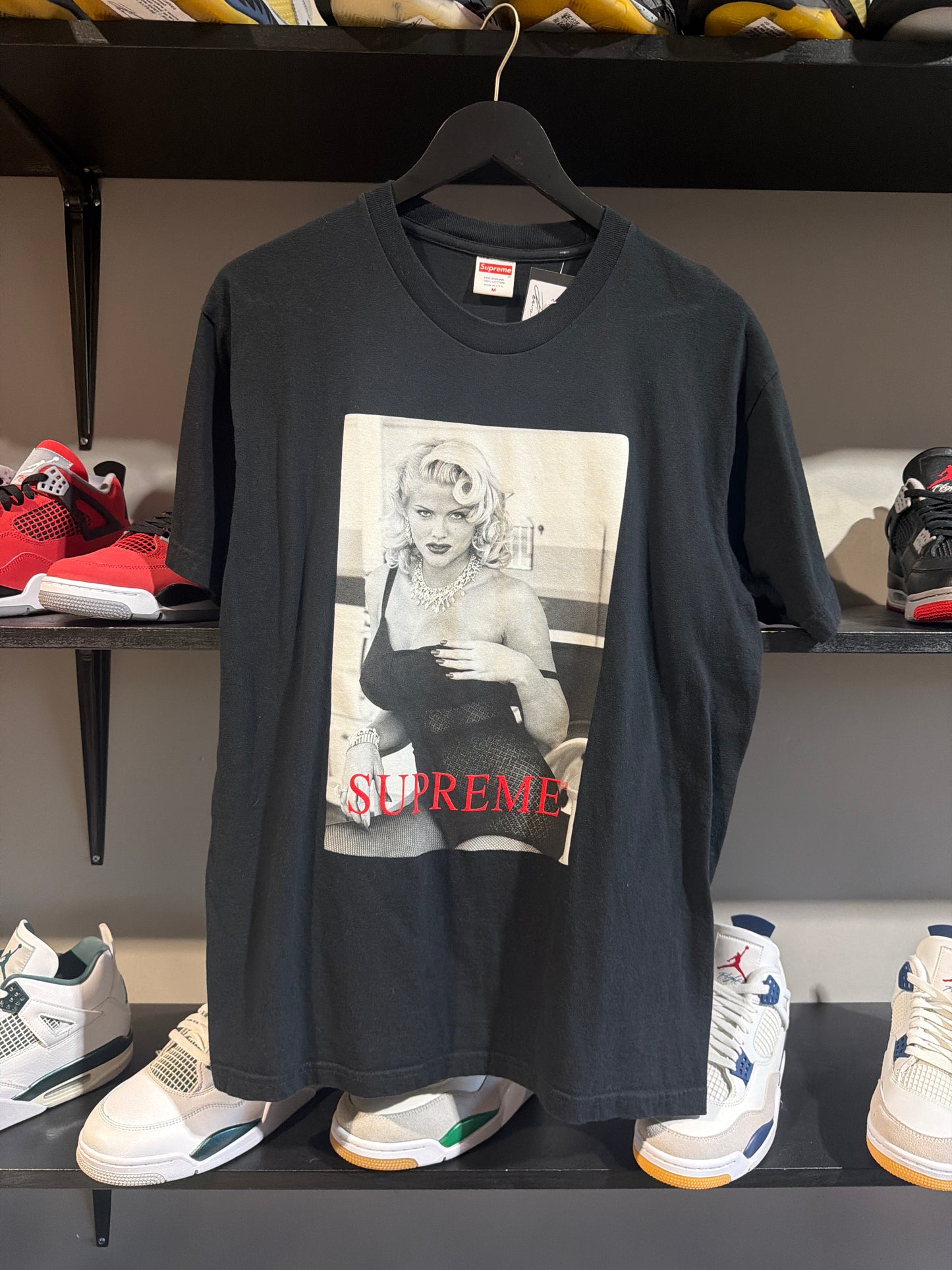 Supreme Anna Nicole Black Tee Sz M