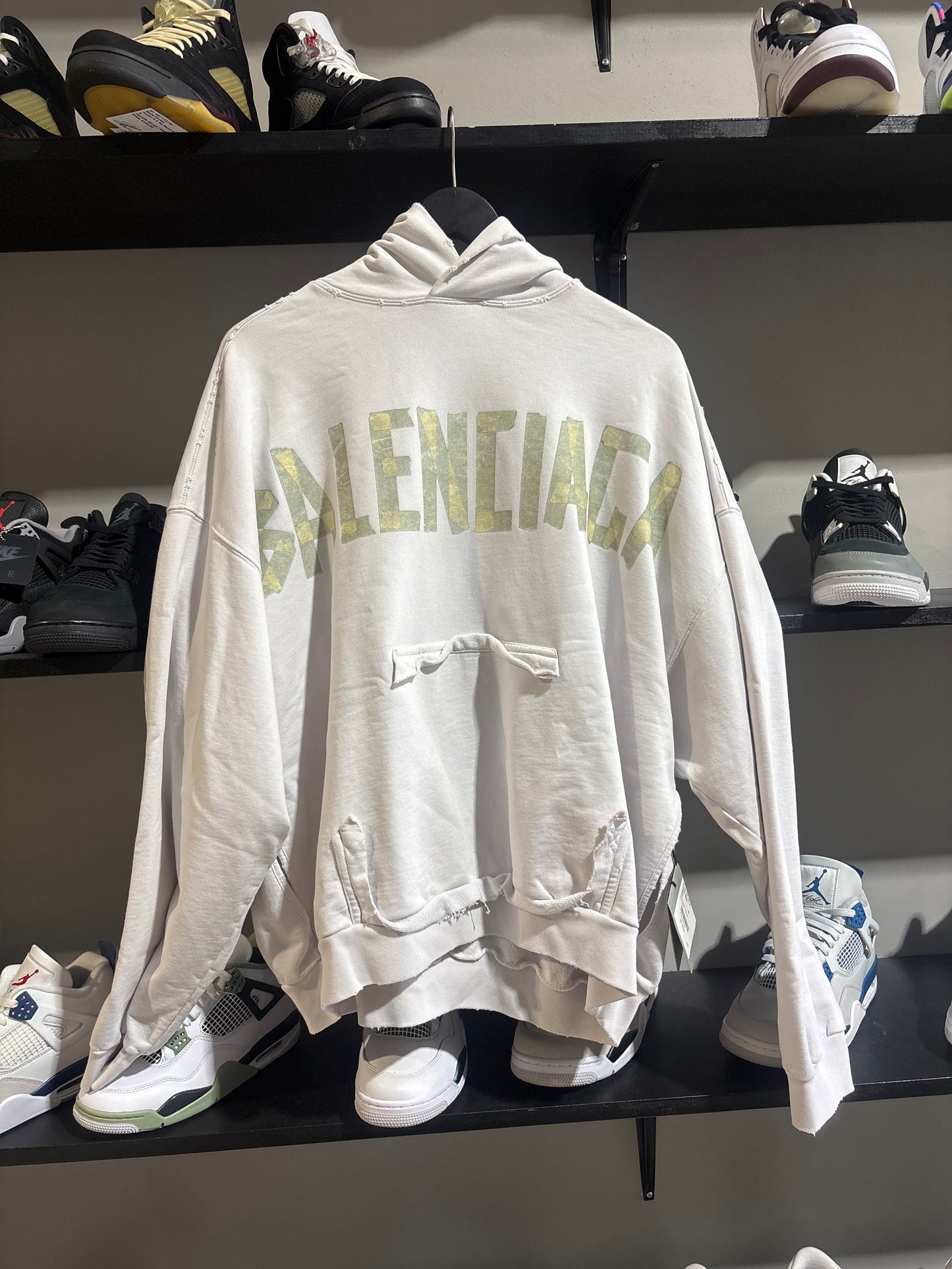 Balenciaga Tape White Hoodie